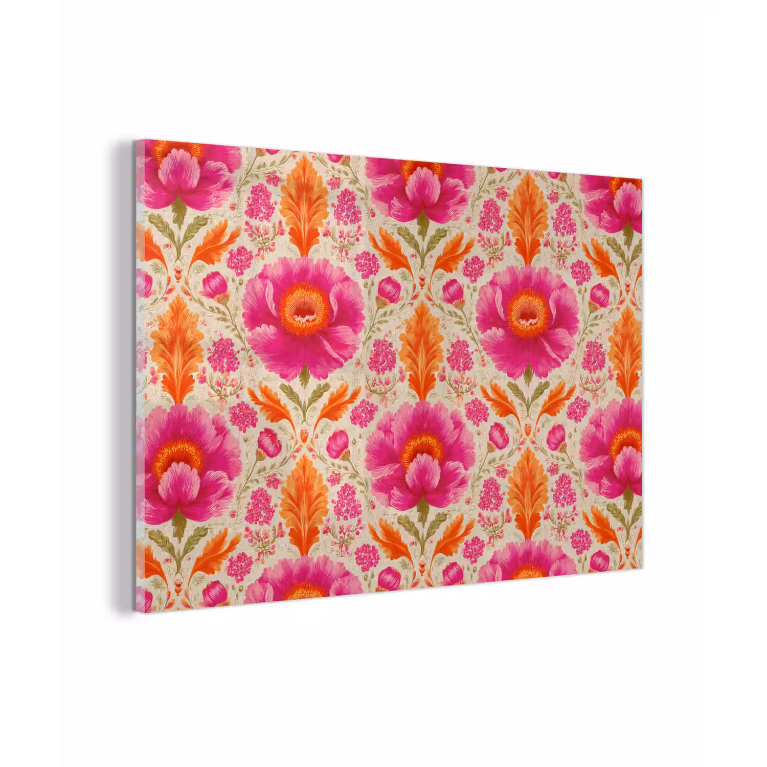 Bloemen - Barok - Roze - Oranje plexiglas 5mm klein 11 -zzzproduct_nieuw