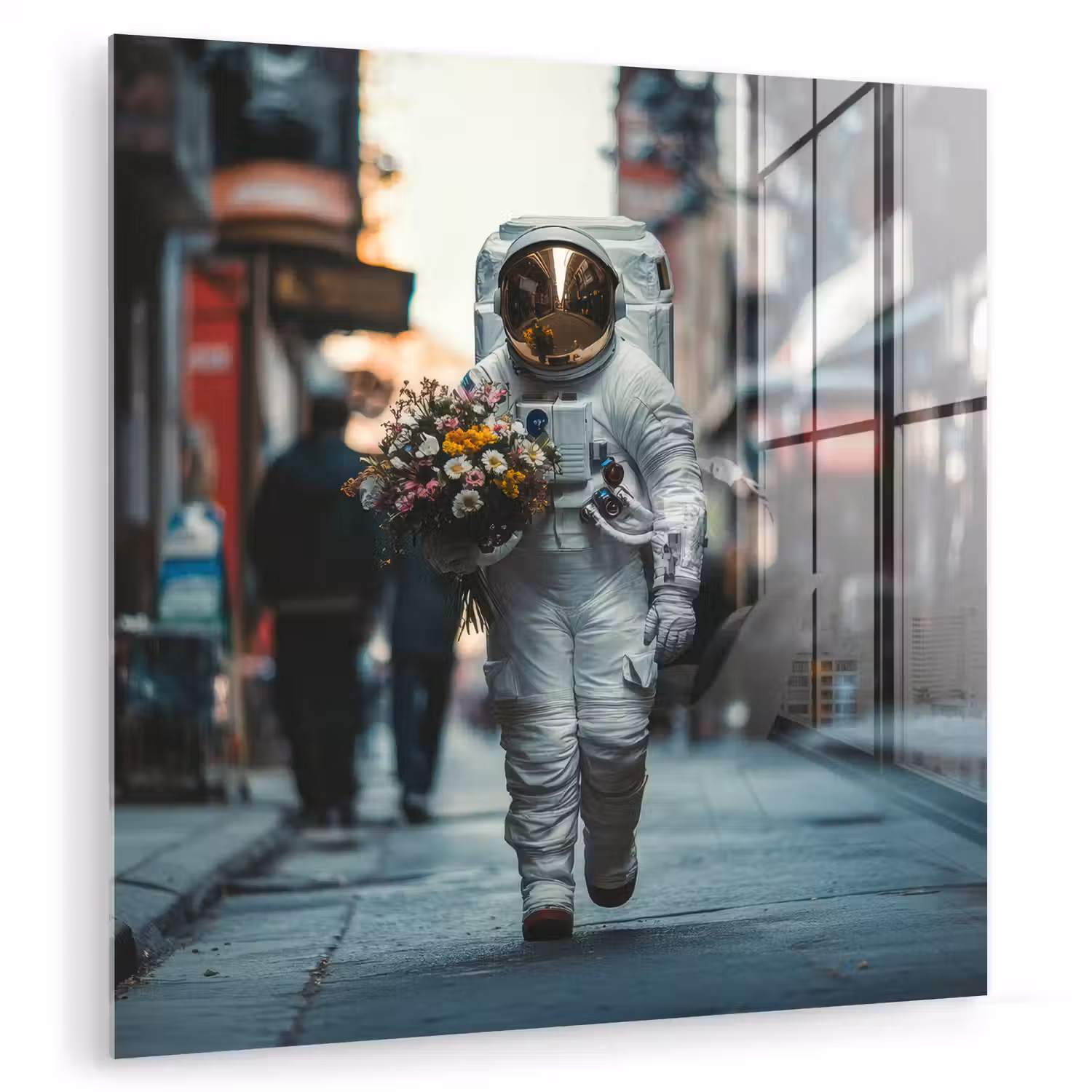 Boeket - Bloemen - Kleurrijk - Astronaut plexiglas 5mm klein -zzzproduct_nieuw