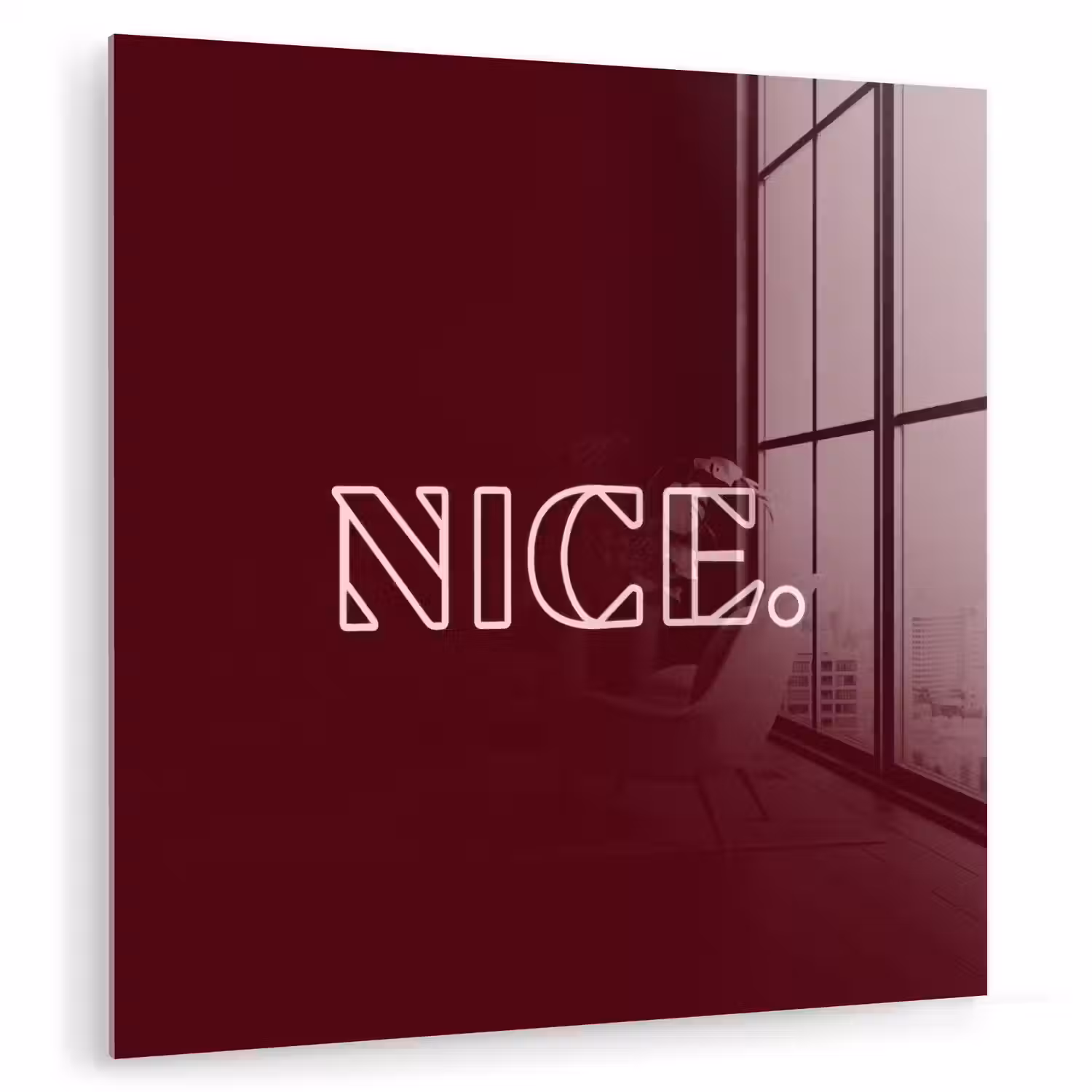 Bordeaux - Nice - minimalistisch plexiglas 5mm klein -zzzproduct_nieuw
