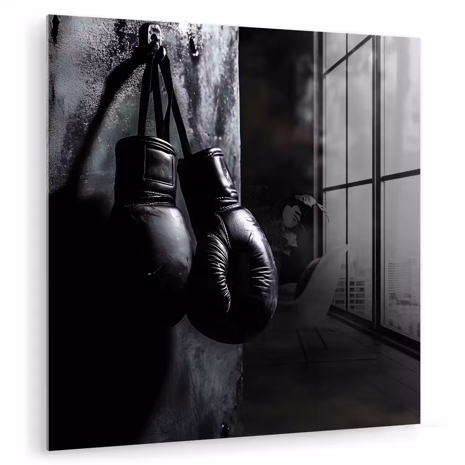 Bokshandschoenen - Muur - Duister - Zwart plexiglas 5mm klein -zzzproduct_nieuw