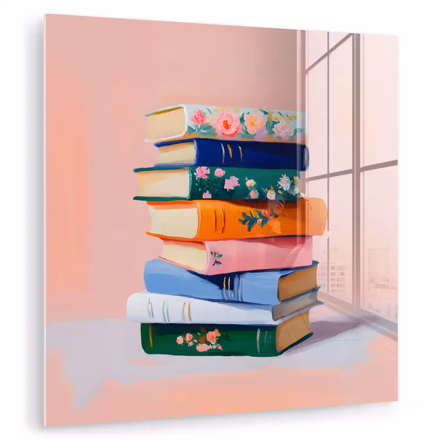 Boeken - Stapel - Kleurrijk plexiglas 5mm klein -zzzproduct_nieuw