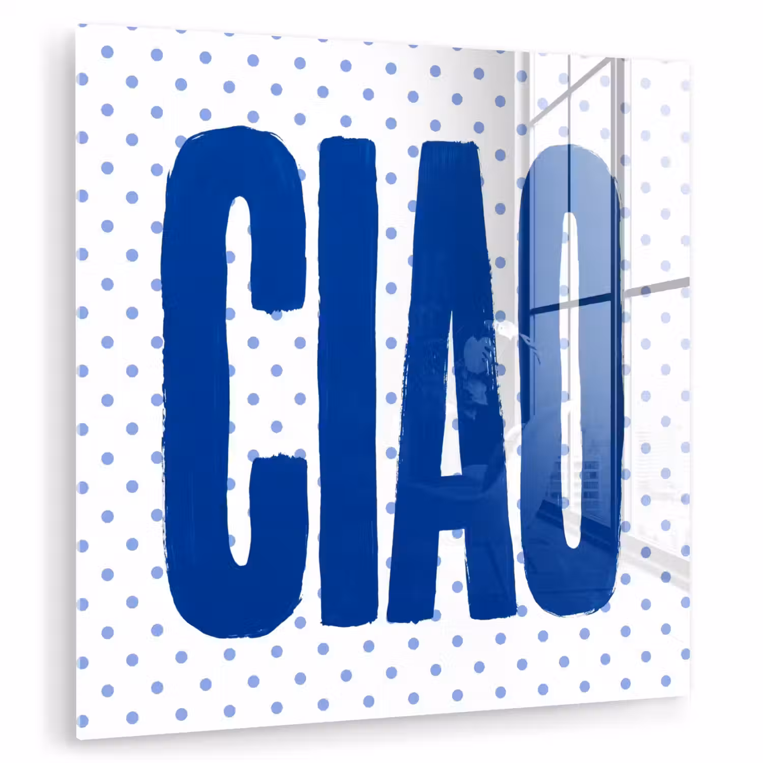 Ciao - Blauw - Stippen plexiglas 5mm klein -zzzproduct_nieuw