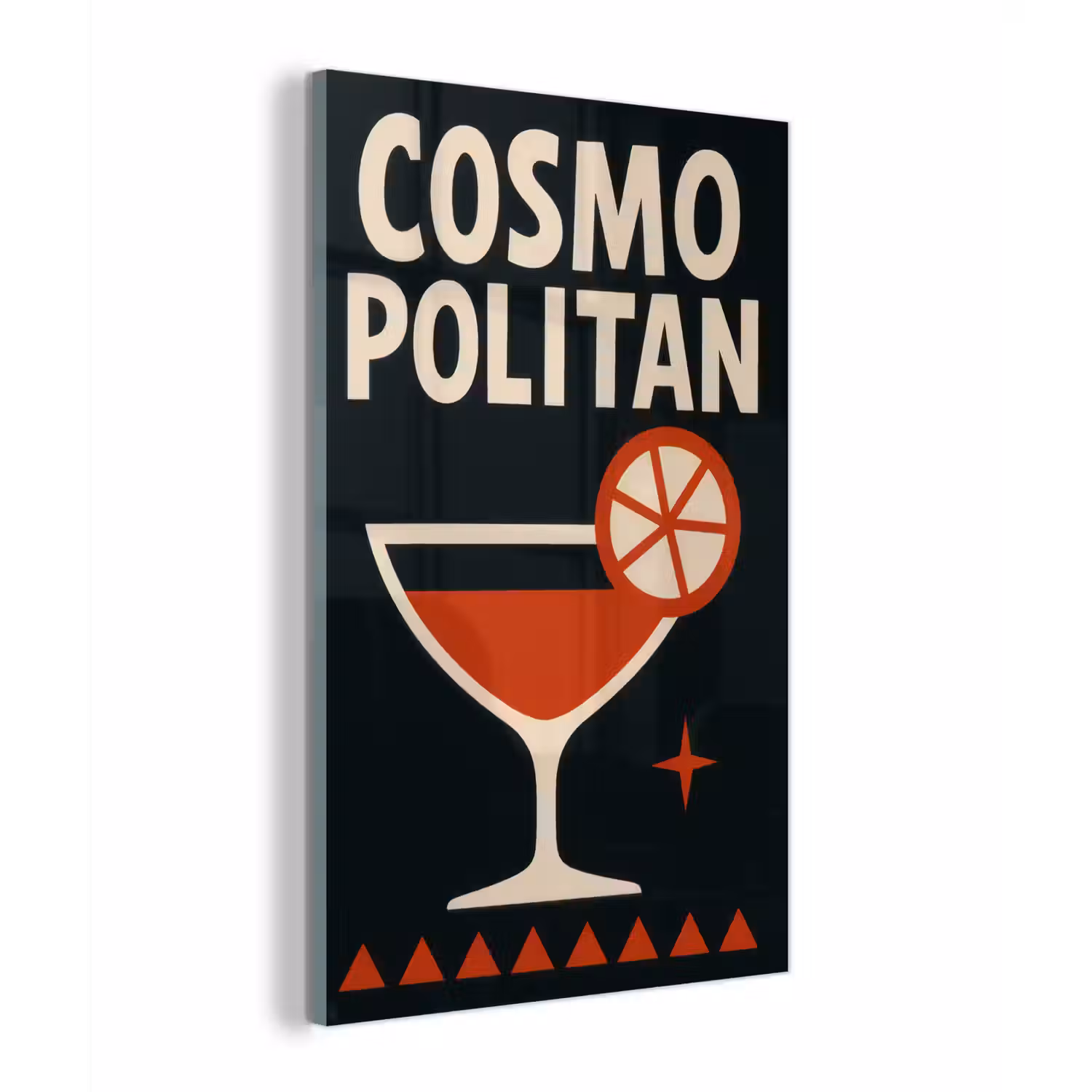Cocktail - Zwart - Illustratie plexiglas 5mm klein -z3d