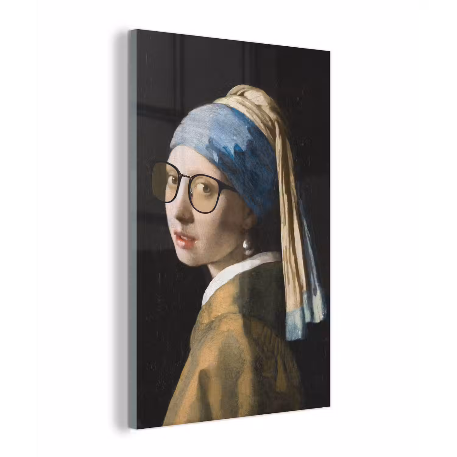 Meisje met de parel - Johannes Vermeer - Bril plexiglas 5mm klein -z3d