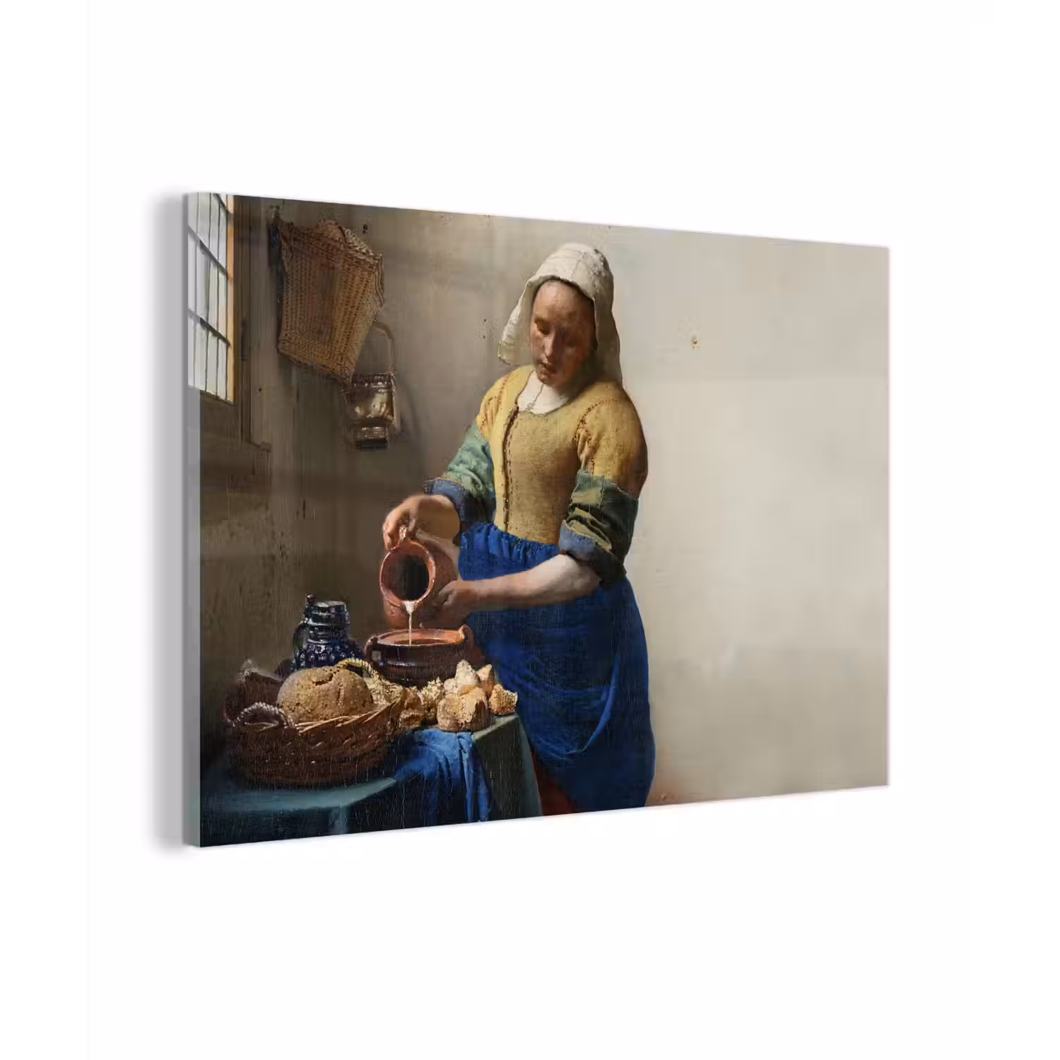 Het melkmeisje - Kunst - Oude meesters - Vermeer plexiglas 5mm klein -sfeer1