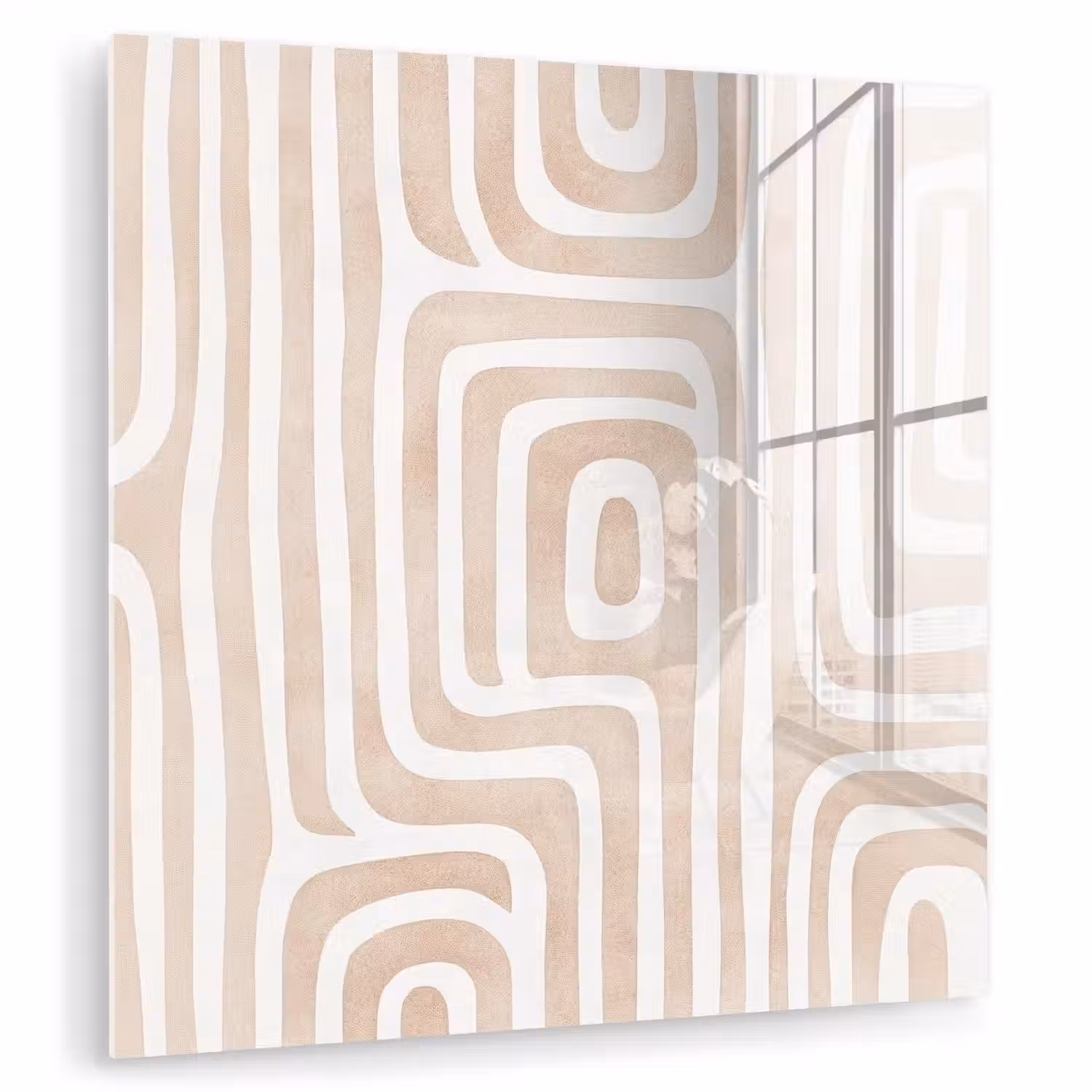 Decoratief - Labyrint - Beige plexiglas 5mm klein -zzzproduct_nieuw