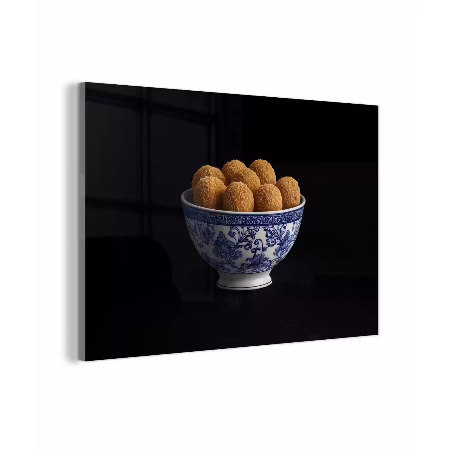 Delfts blauw - Bitterballen - Holland - Schaal plexiglas 5mm klein -zzzproduct_nieuw