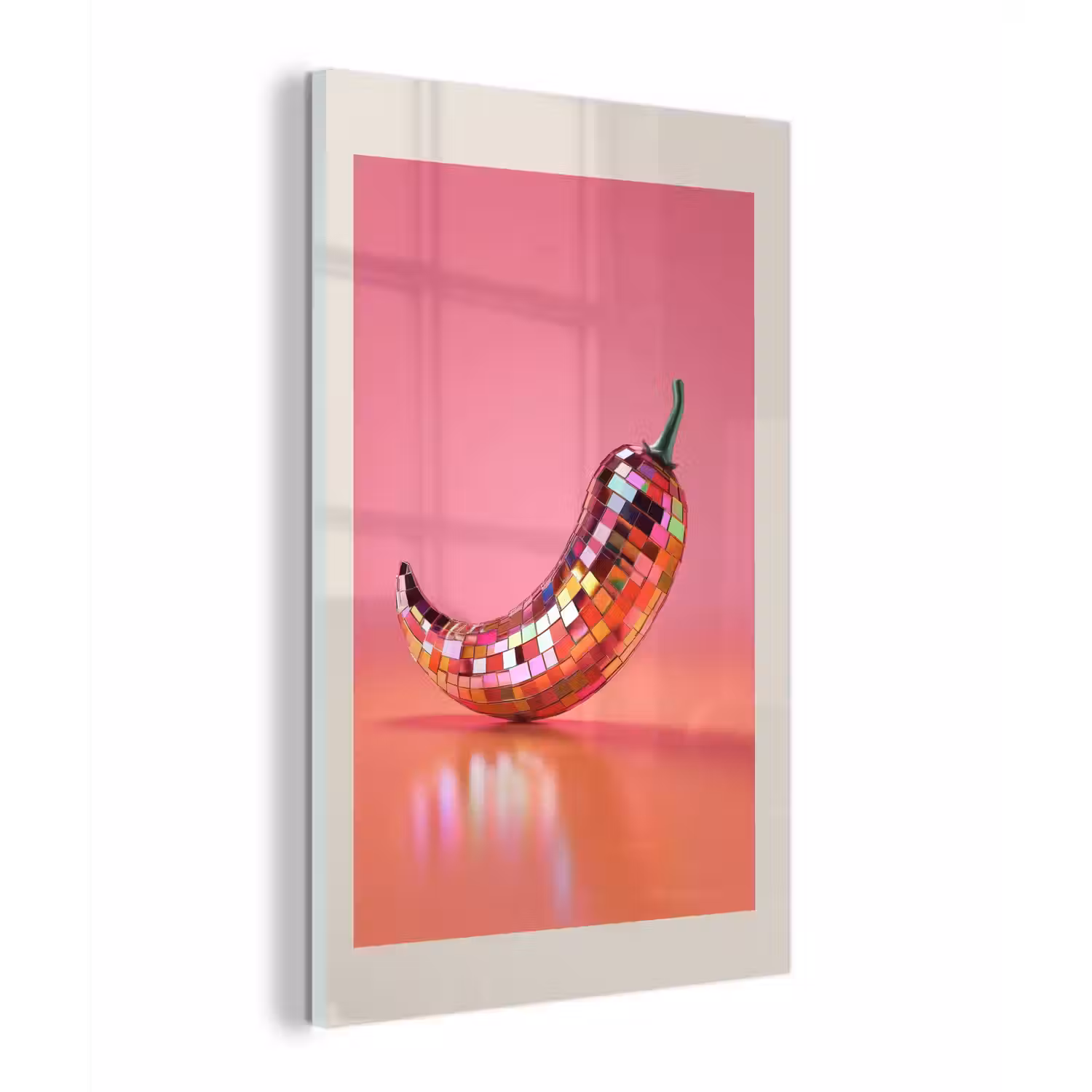 Disco - Peper - Roze plexiglas 5mm klein -z3d