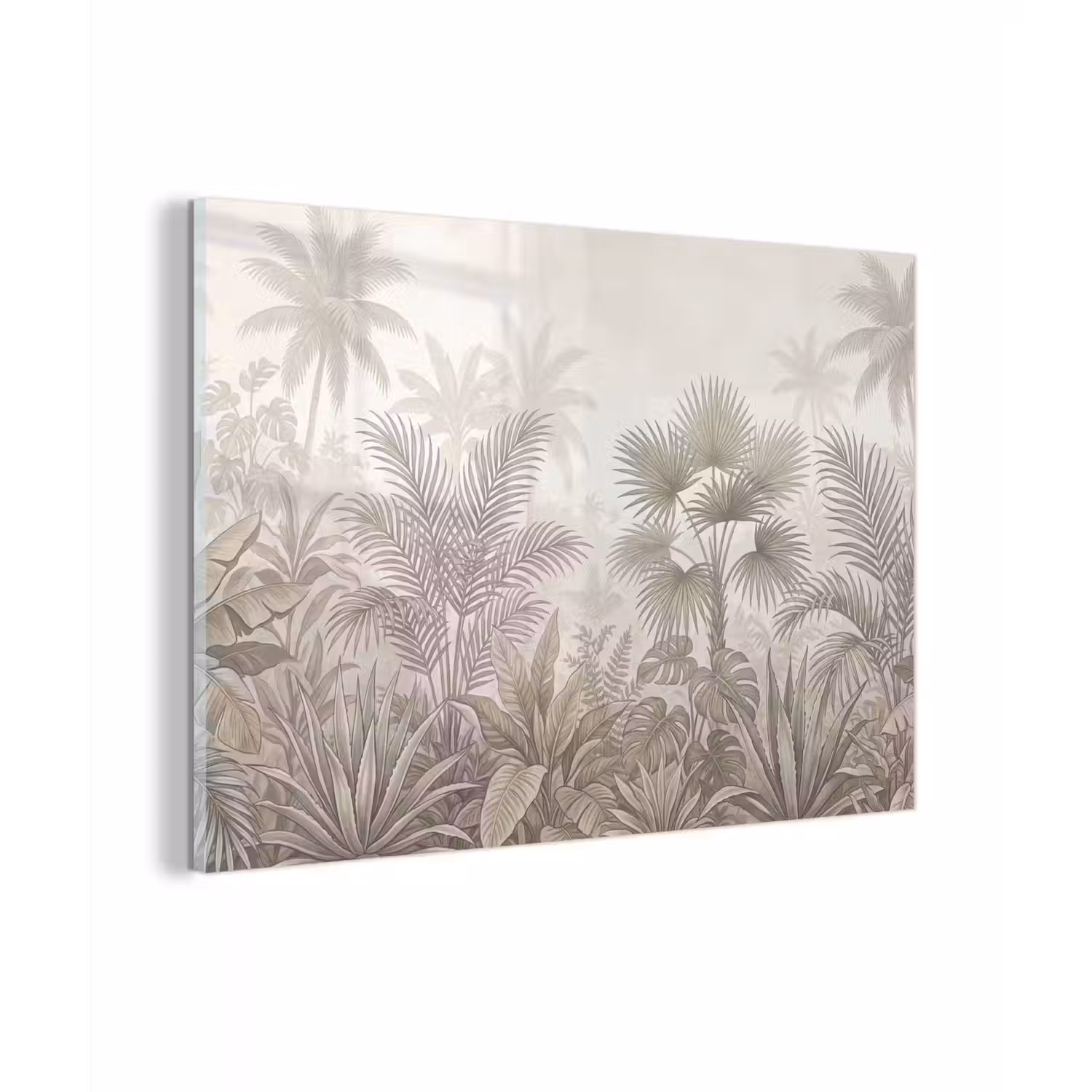 Jungle - Tropisch - Natuur -Vintage - Beige plexiglas 5mm klein -zzzproduct_nieuw