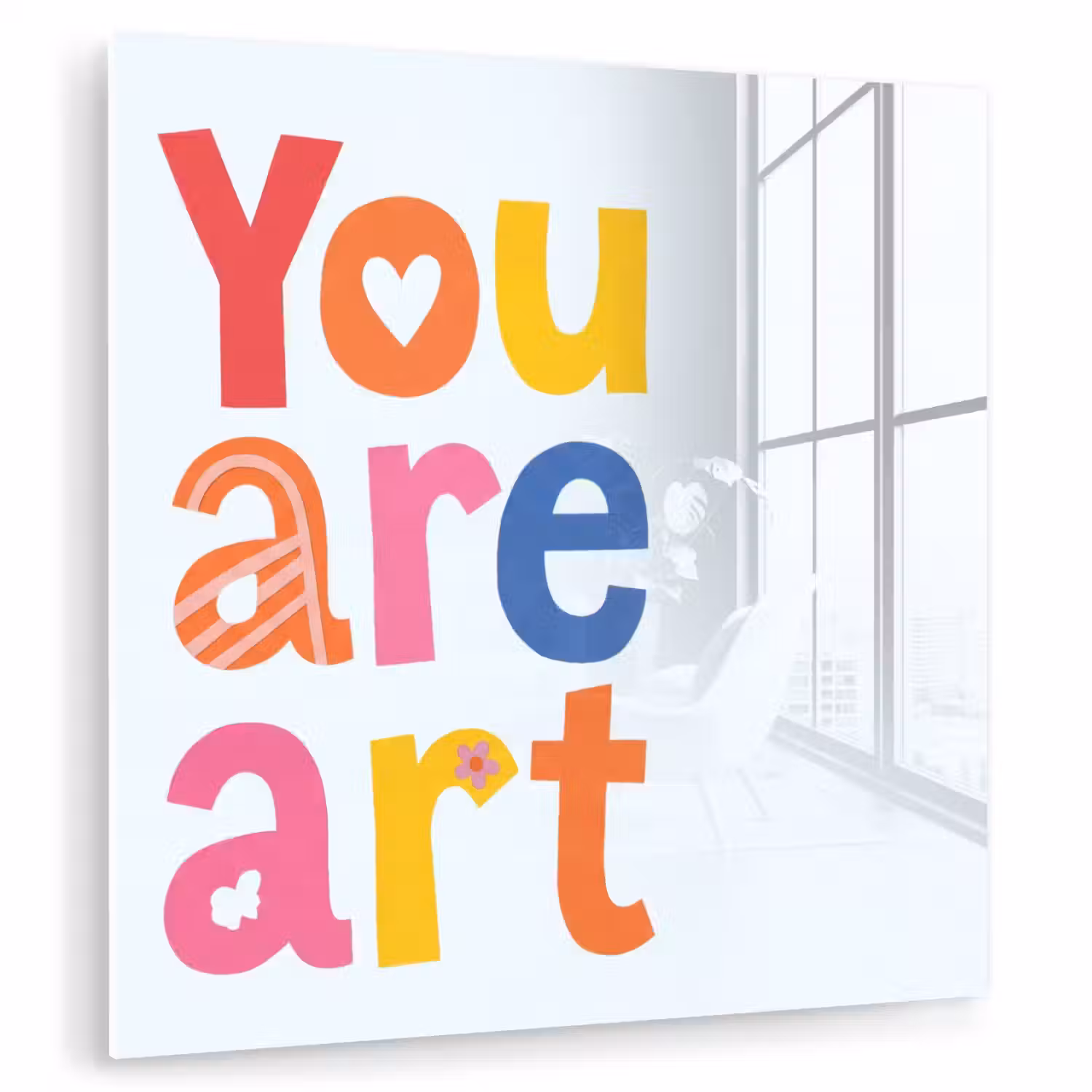 You are art - Kleurrijk - Grafisch plexiglas 5mm klein -zzzproduct_nieuw