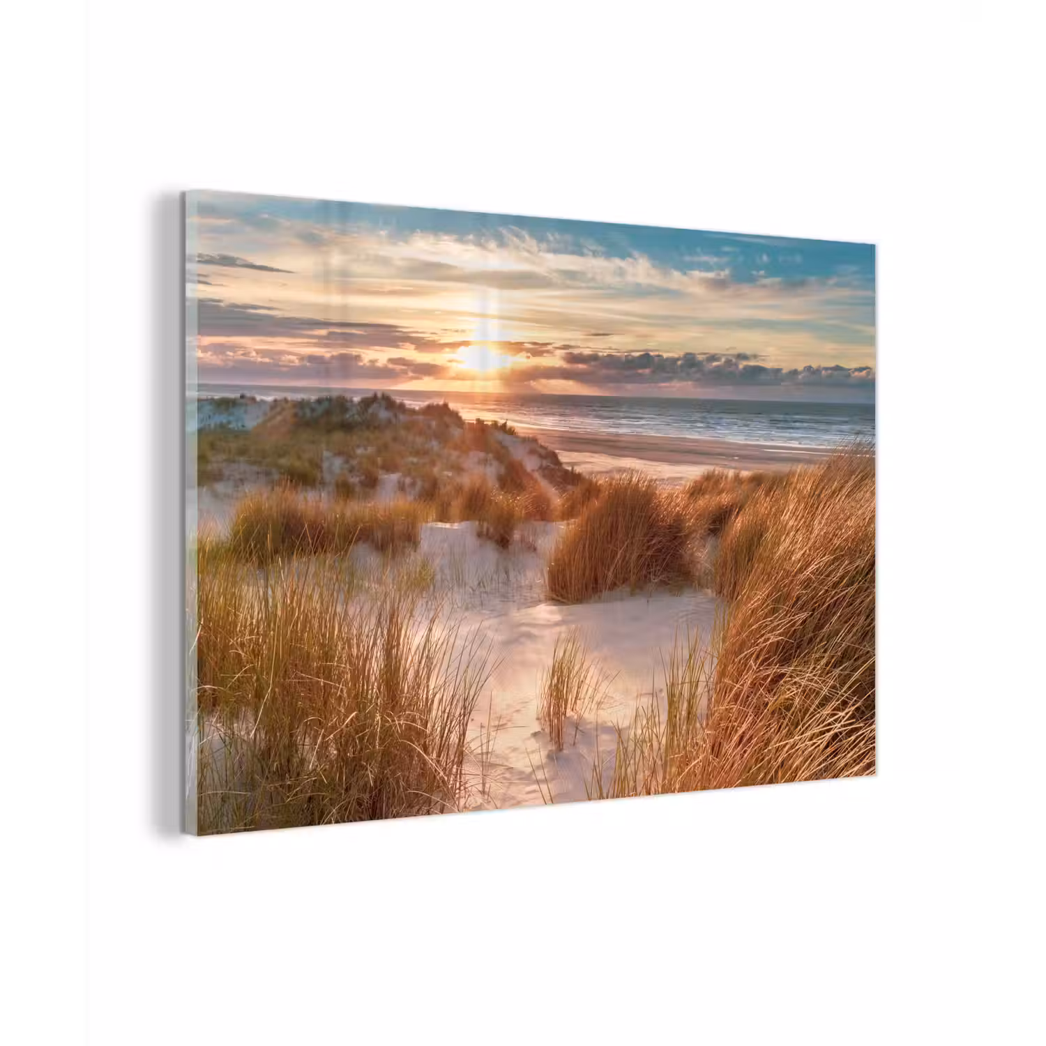 Duin - Planten - Zonsondergang - Strand - Zee plexiglas 5mm klein -zzzproduct_nieuw