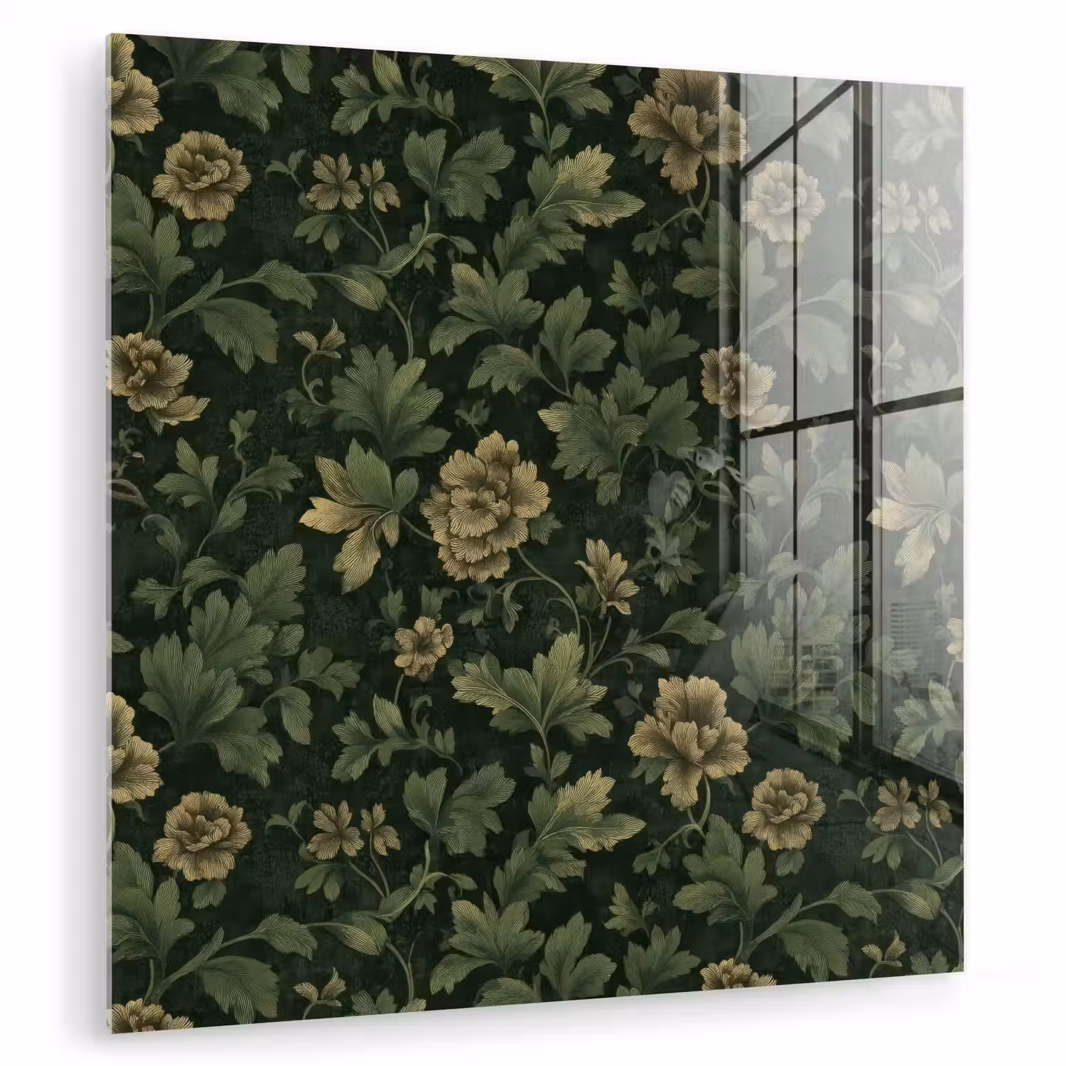 Donker - Groen - Goud - Botanisch plexiglas 5mm klein 11 -zzzproduct_nieuw