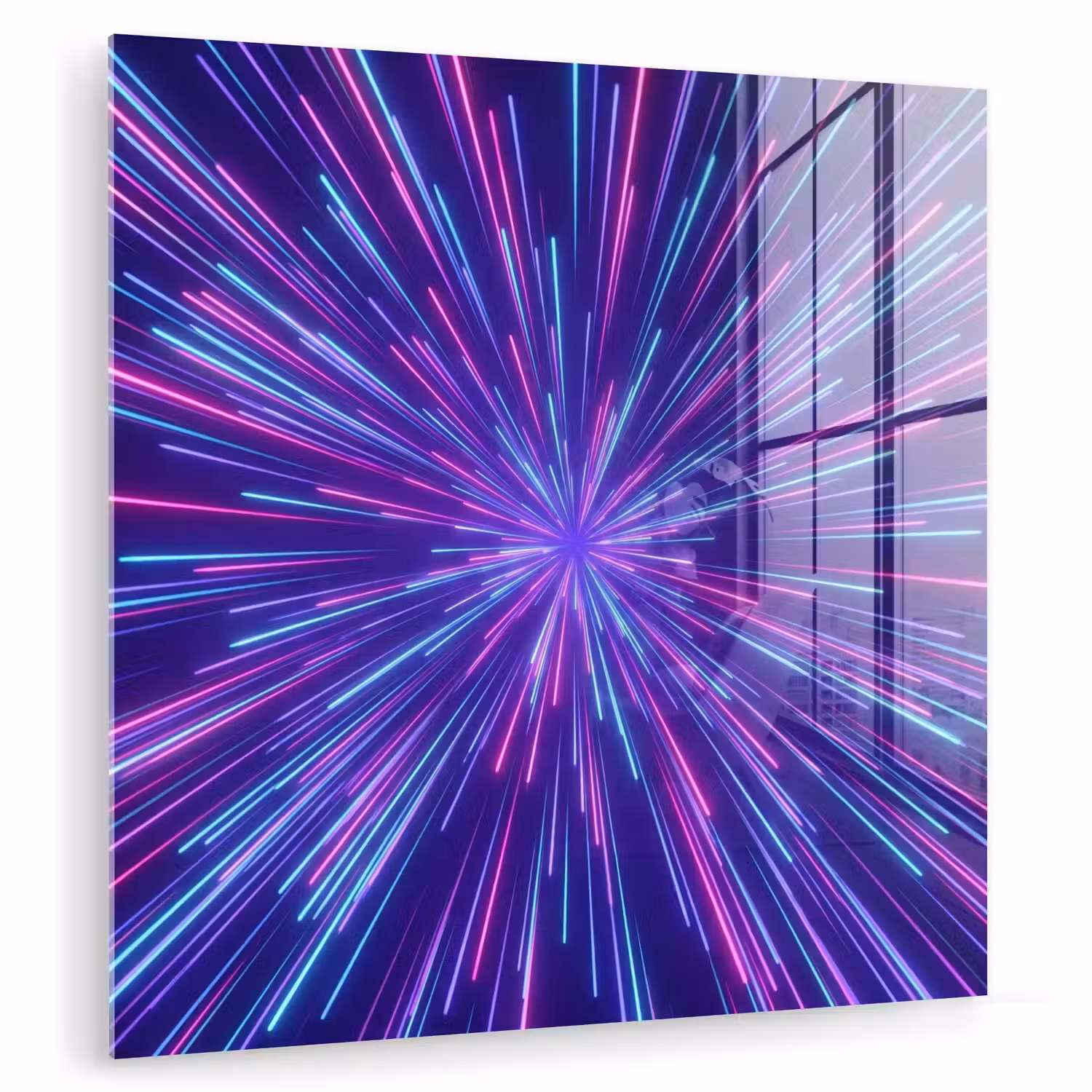 Dynamisch - Ruimte - Kleurrijk plexiglas 5mm klein -zzzproduct_nieuw