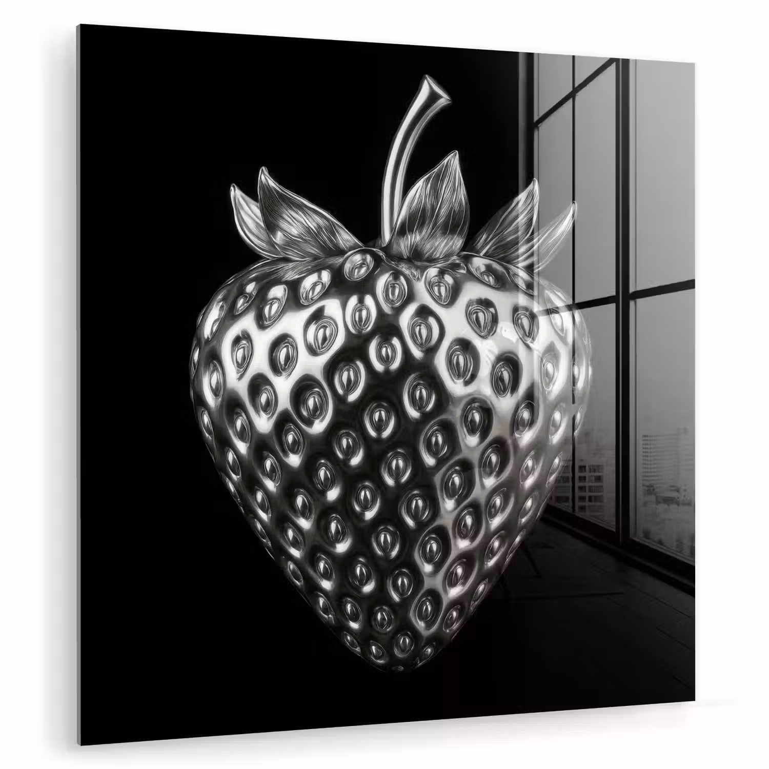 Aardbei - Zaadstructuur - Realistisch plexiglas 5mm klein -zzzproduct_nieuw