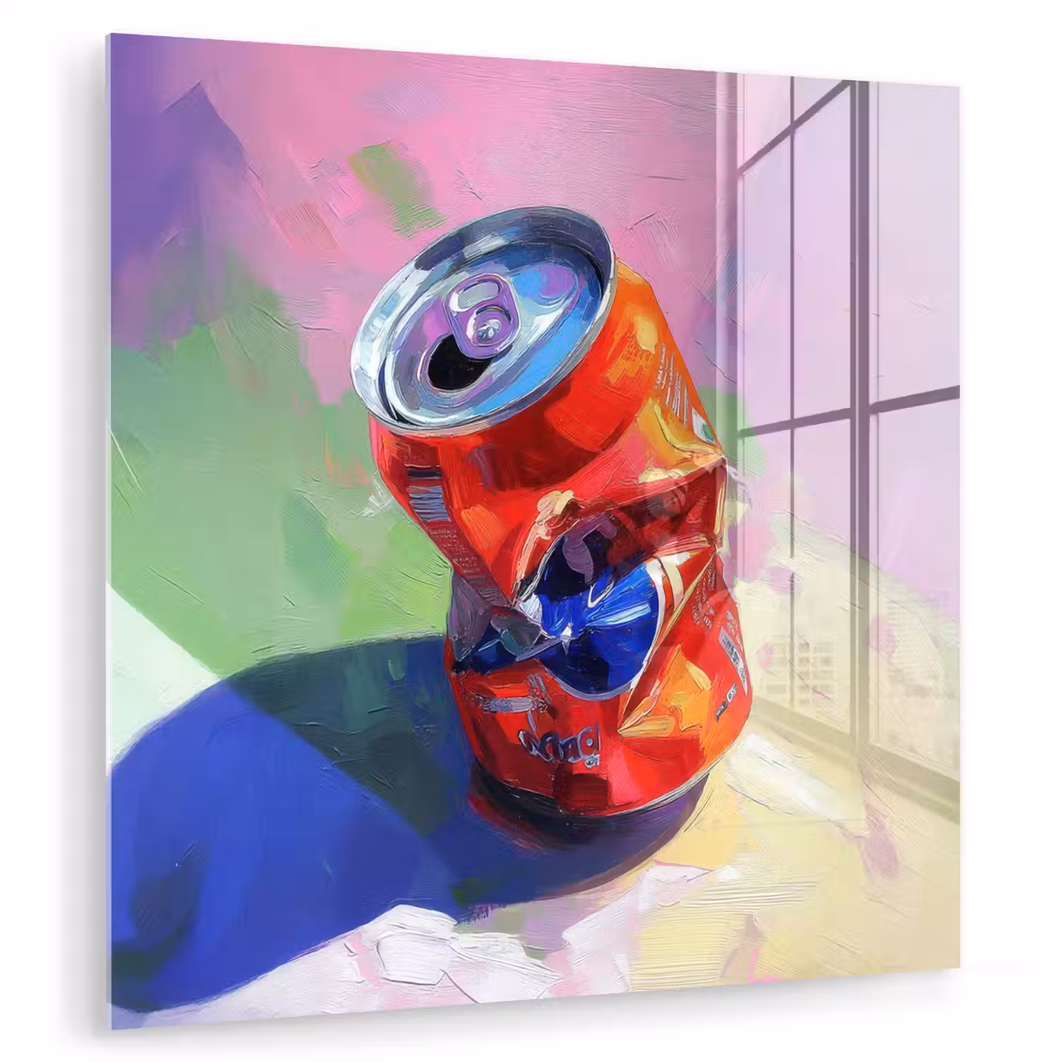 Frisdrank - Blik - Paars plexiglas 5mm klein -zzzproduct_nieuw