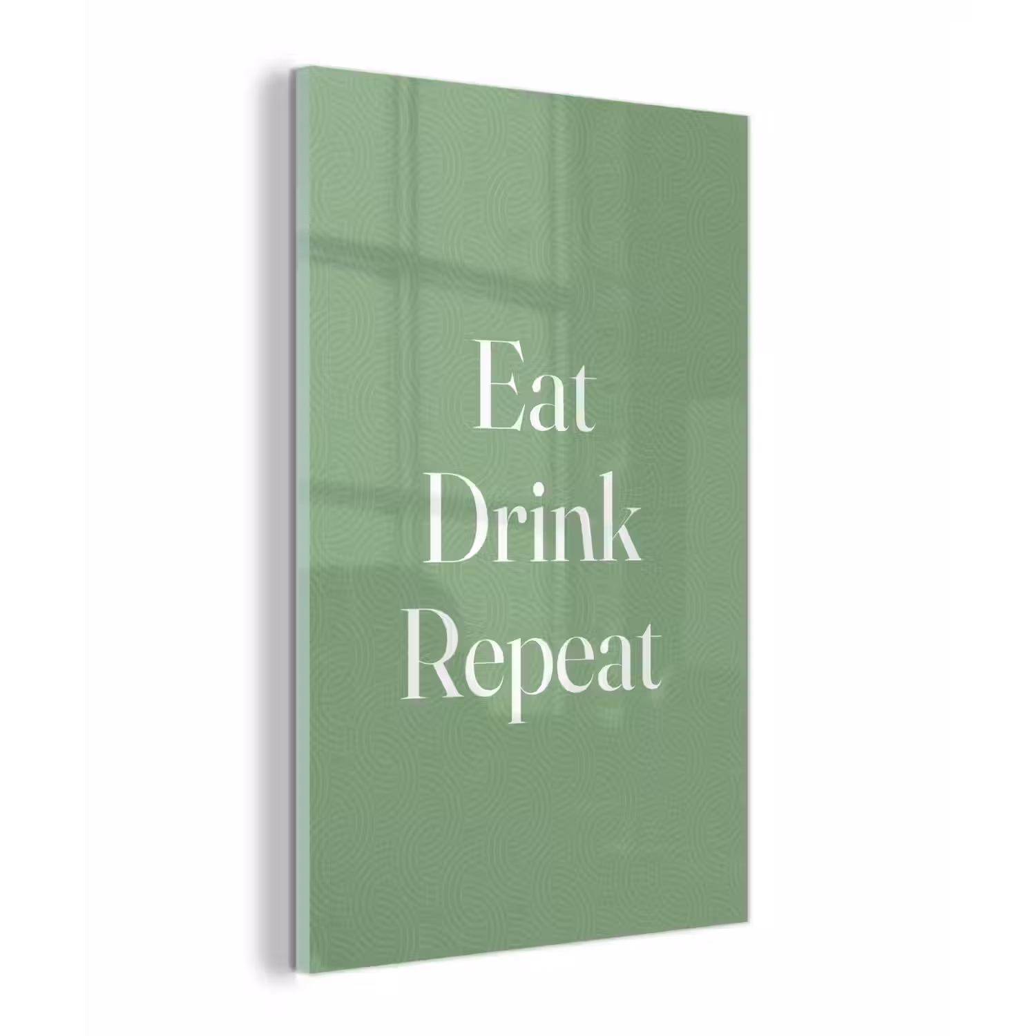 Eten - Drinken - Tekst - Mintgroen plexiglas 5mm klein -z3d