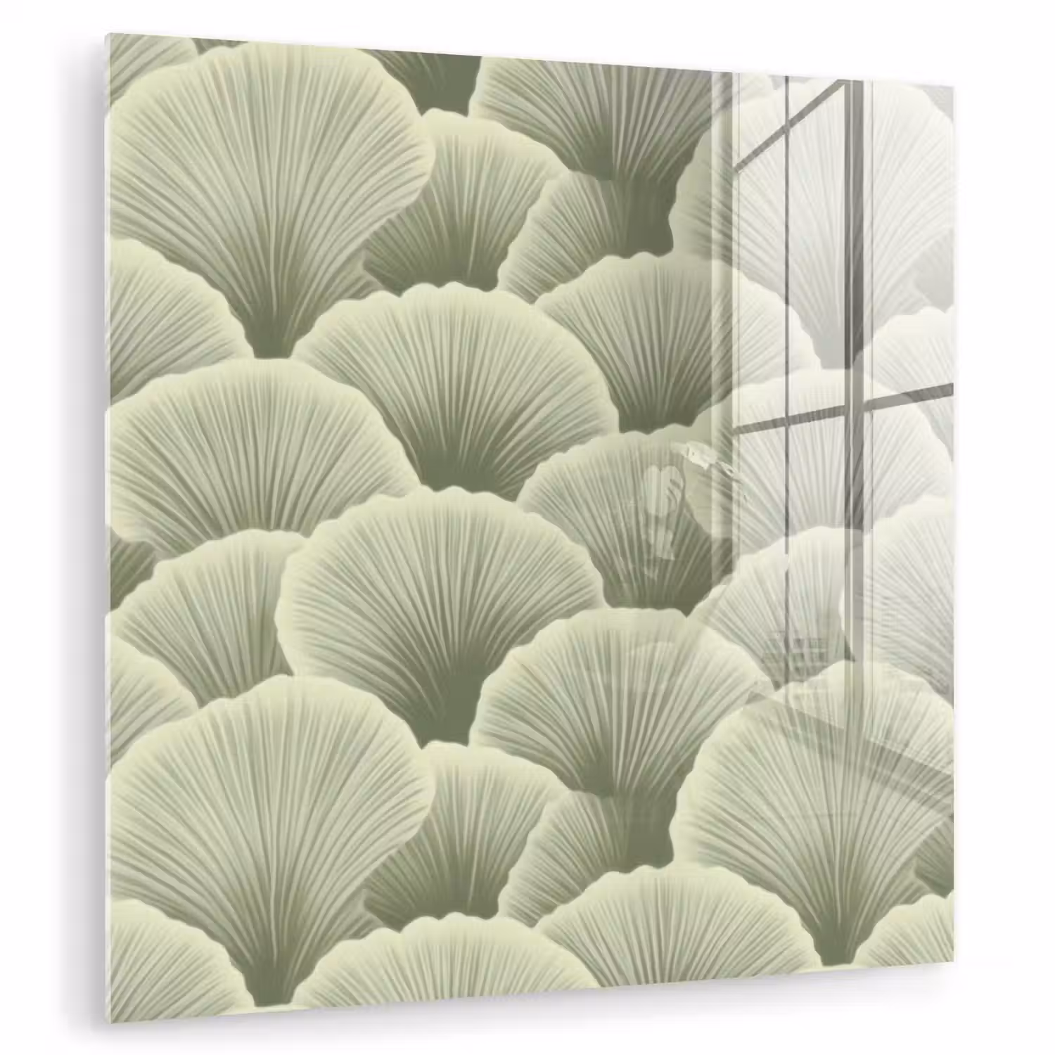 Waaier - Blad - Groen plexiglas 5mm klein 11 -zzzproduct_nieuw