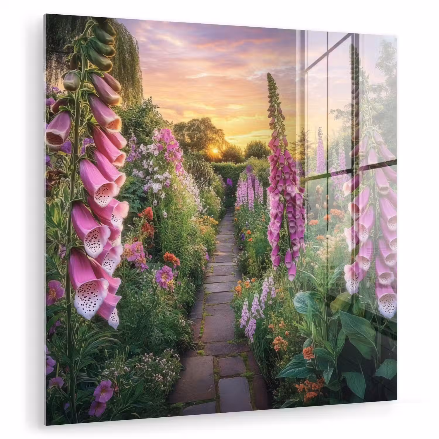 Vingerhoedskruid - Bloemen - Tuin plexiglas 5mm klein -zzzproduct_nieuw