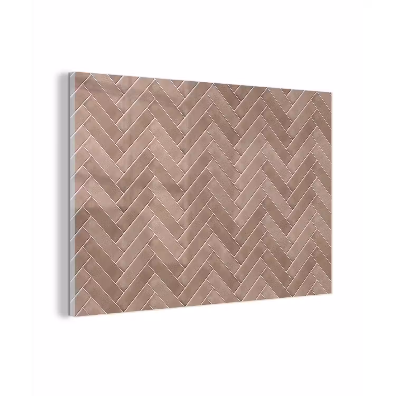 Visgraat - Wandtegel - Oudroze - Terracotta plexiglas 5mm klein 11 -zzzproduct_nieuw