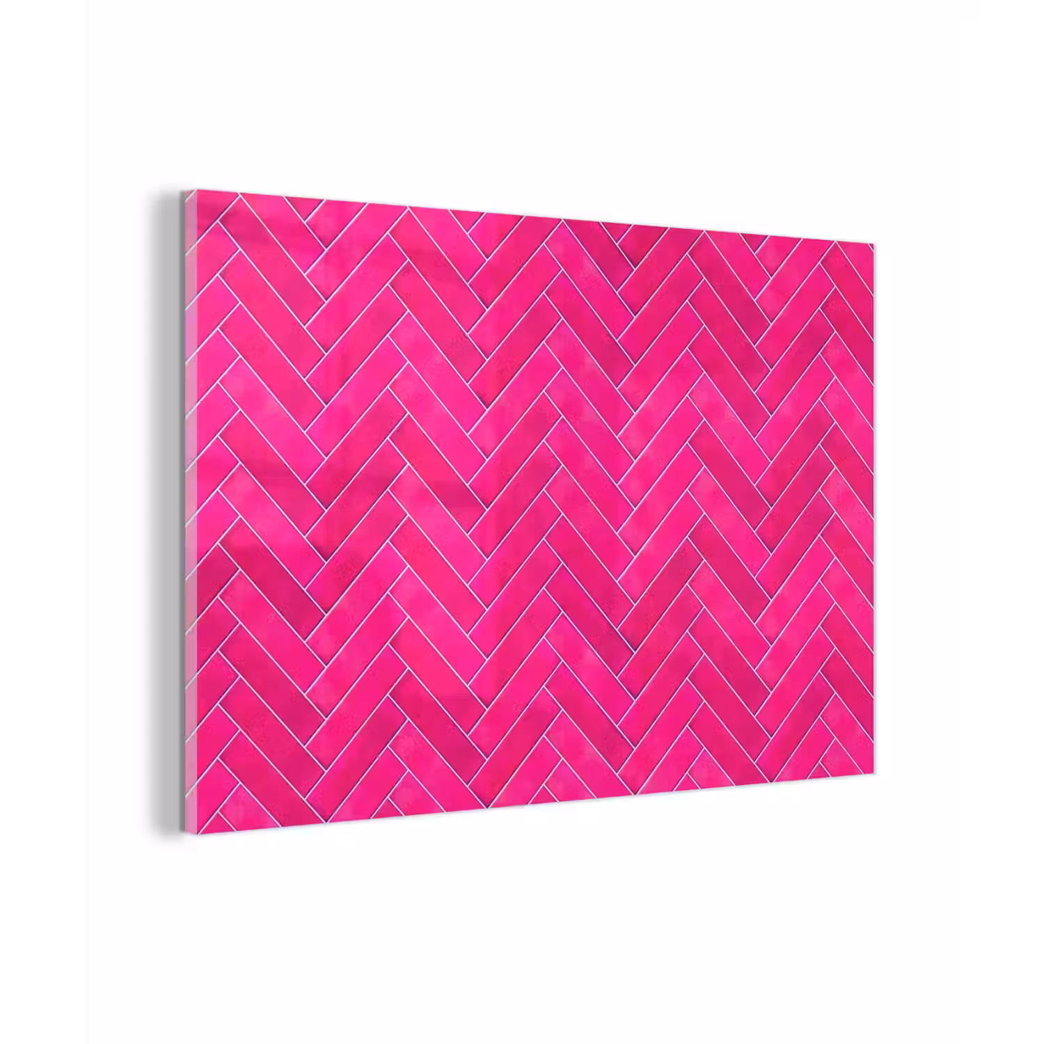 Visgraat - Wandtegel - Fuchsia - Roze plexiglas 5mm klein 11 -zzzproduct_nieuw