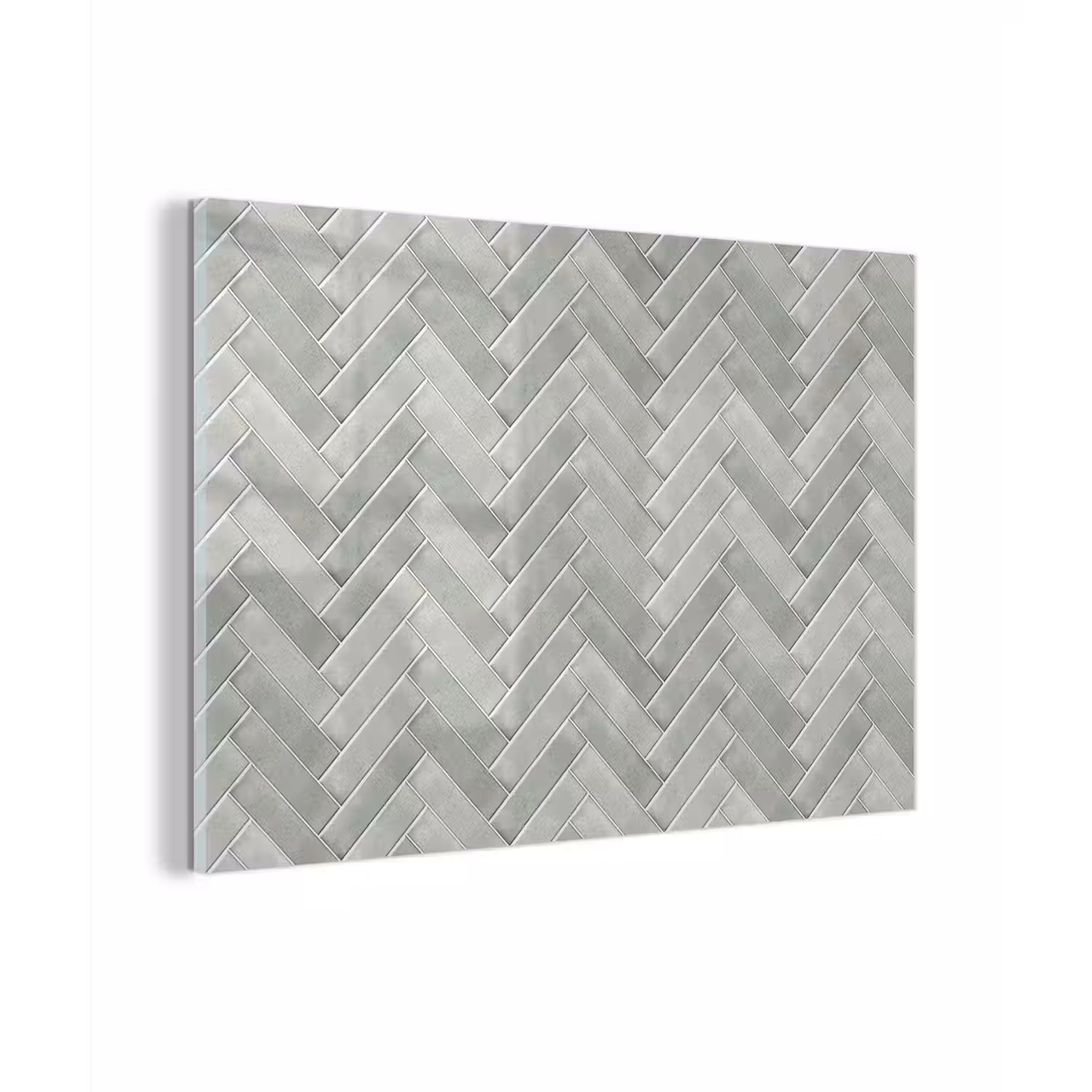 Visgraat - Wandtegel - Grijs plexiglas 5mm klein 11 -zzzproduct_nieuw