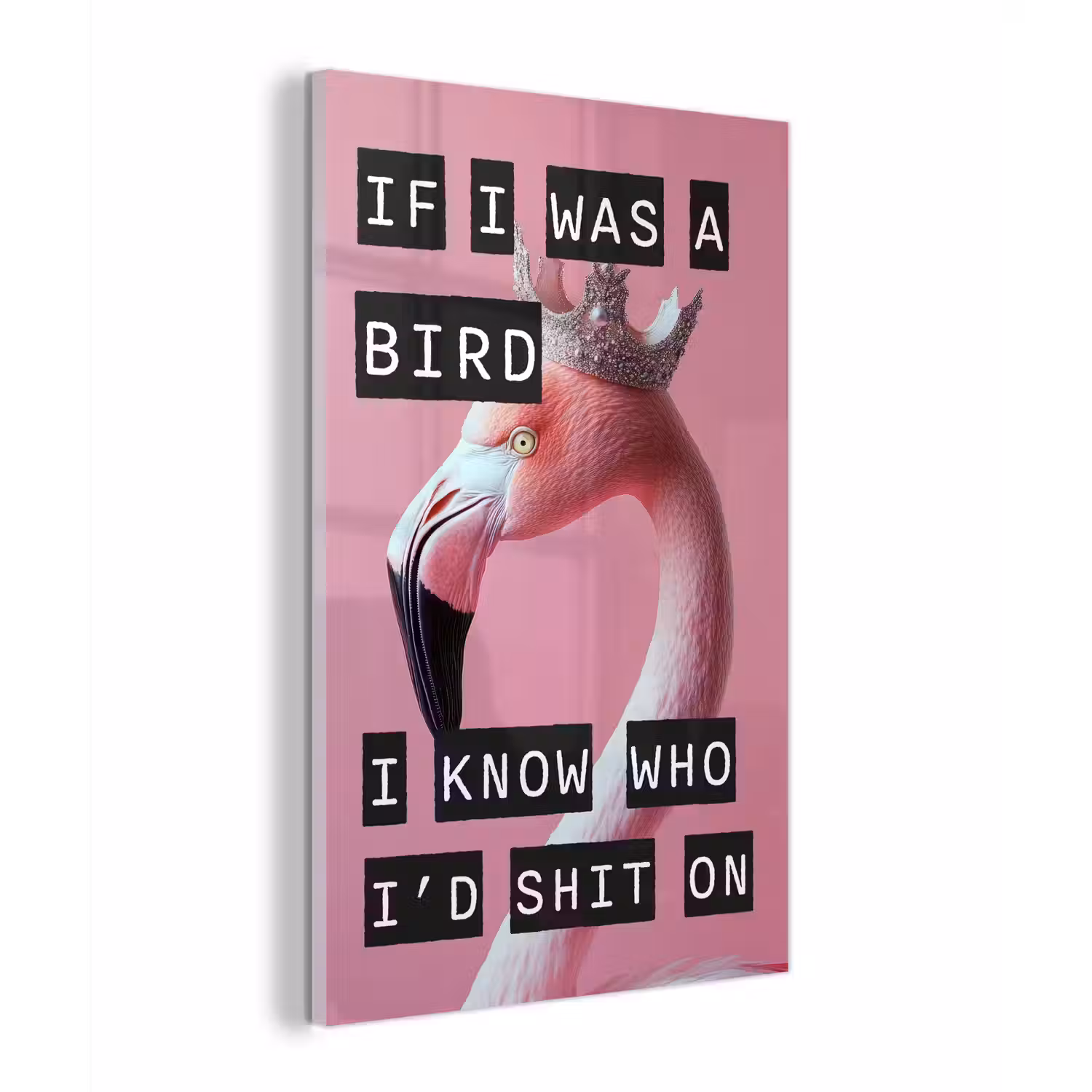 Flamingo - Roze - Vogel - Decoratie plexiglas 5mm klein -z3d