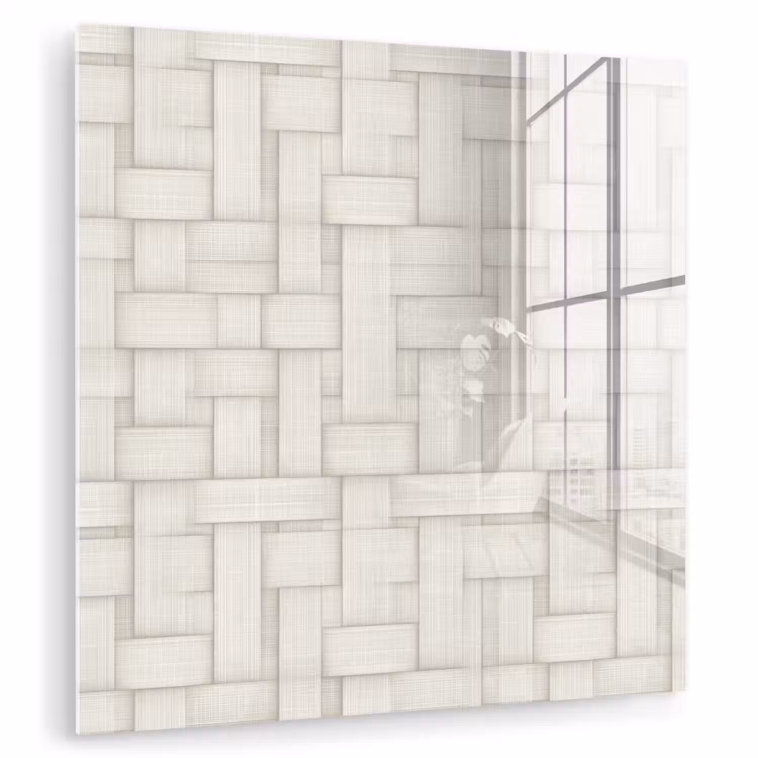 Vlechtwerk - Banen - Beige plexiglas 5mm klein 11 -zzzproduct_nieuw