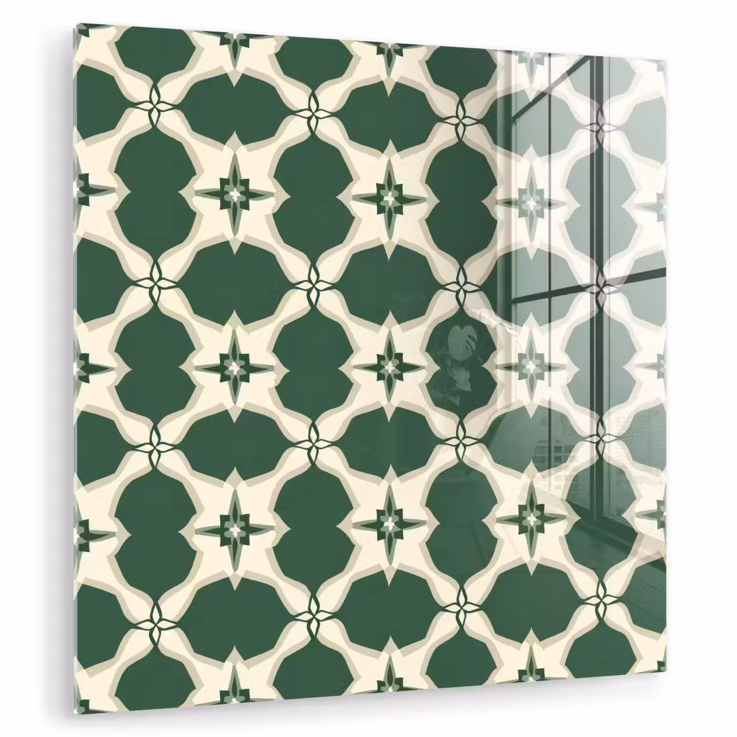 Tegel - Klassiek - Groen plexiglas 5mm klein 11 -zzzproduct_nieuw