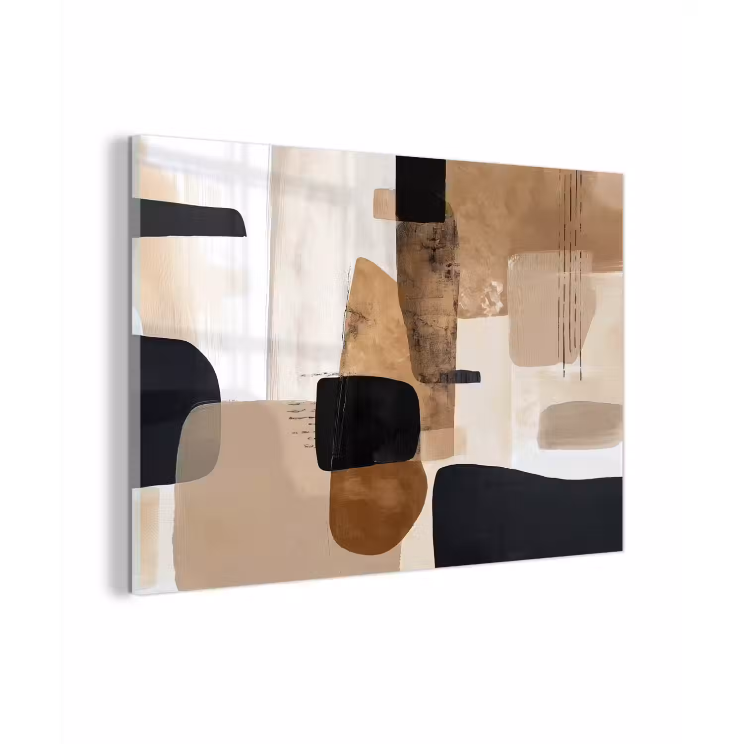 Vlakken - Abstract - Zwart - Strepen plexiglas 5mm klein -zzzproduct_nieuw