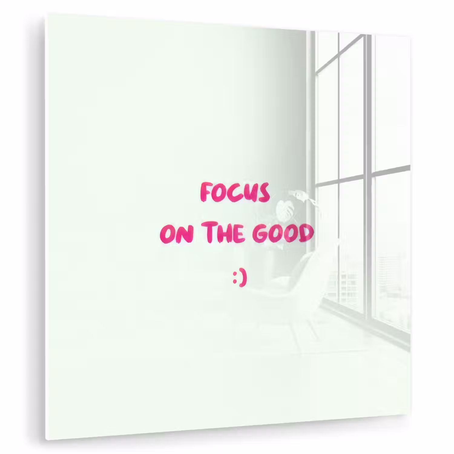 Focus - Beige - Roze - Smiley plexiglas 5mm klein -zzzproduct_nieuw