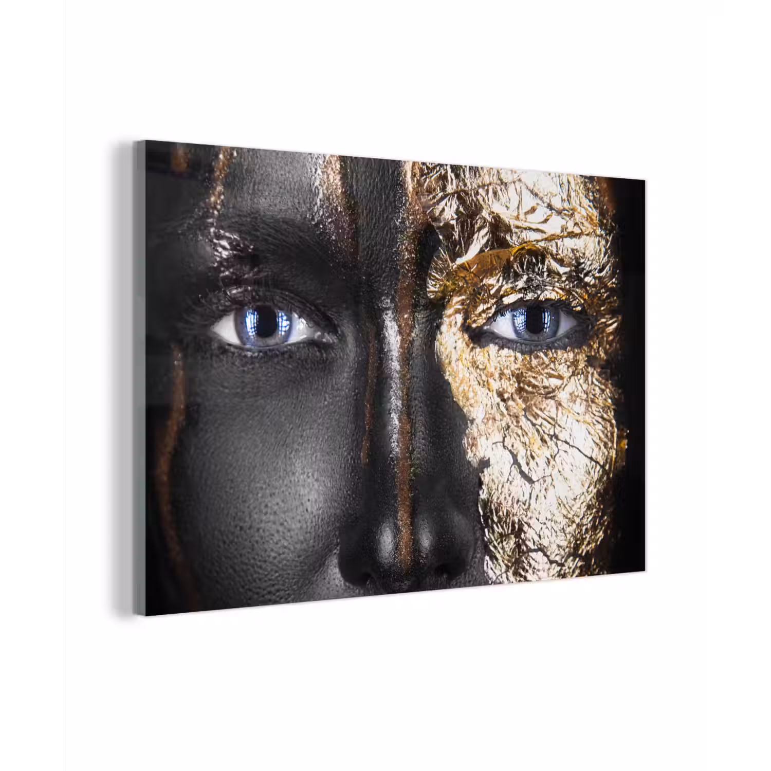 Vrouw - Bladgoud - Zwart - Goud - Luxe plexiglas 5mm klein -sfeer1