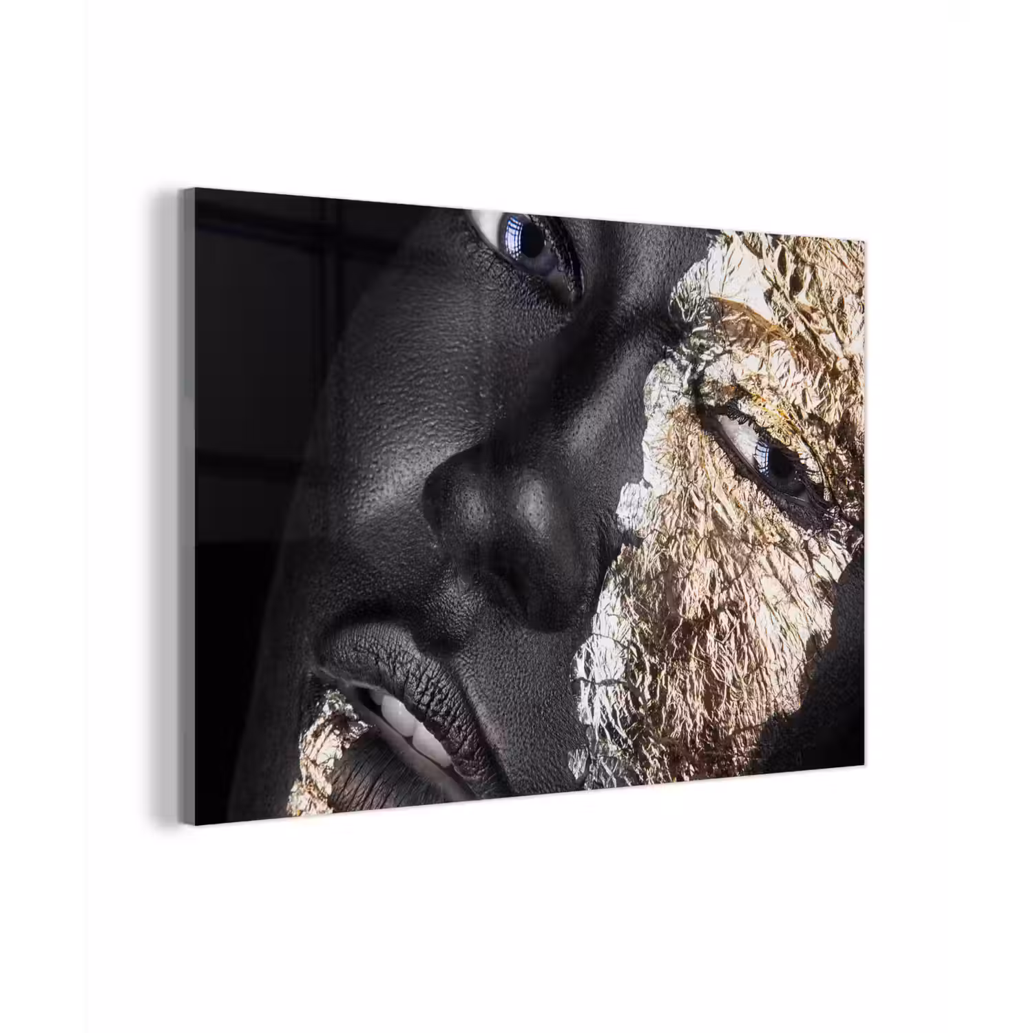 Vrouw - Goud - Zwart - Verf - Luxe plexiglas 5mm klein -sfeer1