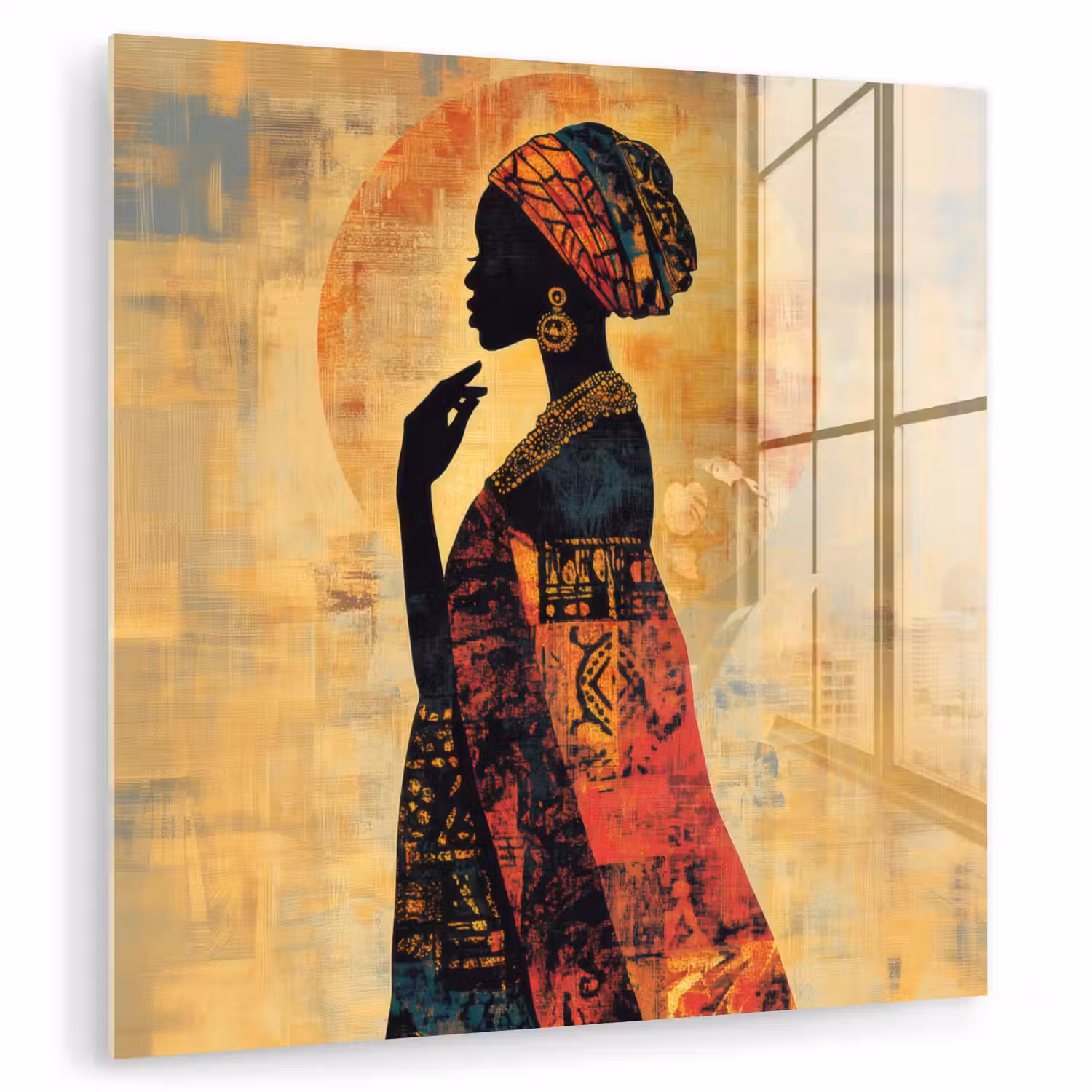 Vrouw - Silhouet - Patronen - Sierlijk plexiglas 5mm klein -zzzproduct_nieuw