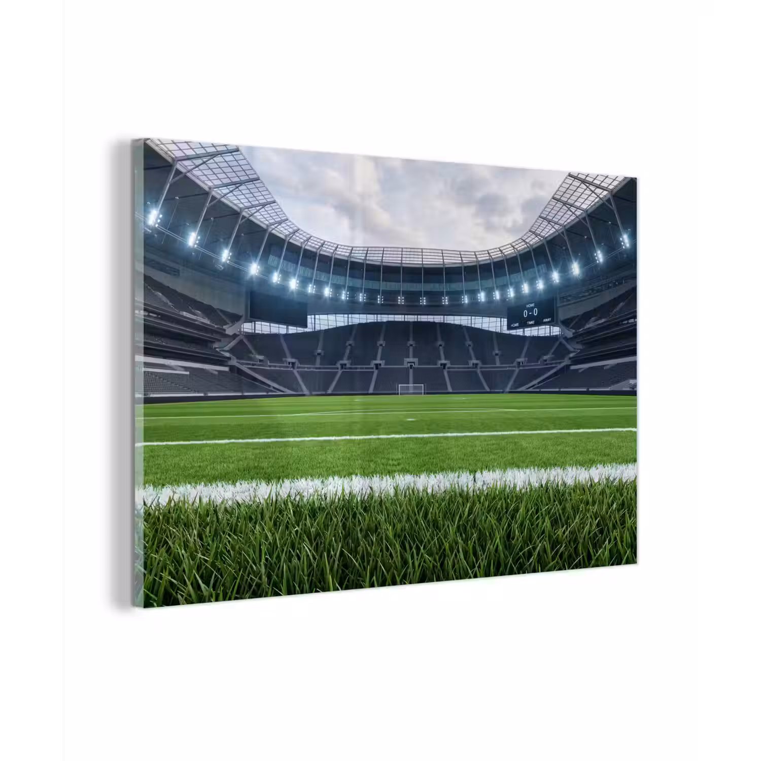 Voetbal - Stadion - Sport - Groen plexiglas 5mm klein -zzzproduct_nieuw
