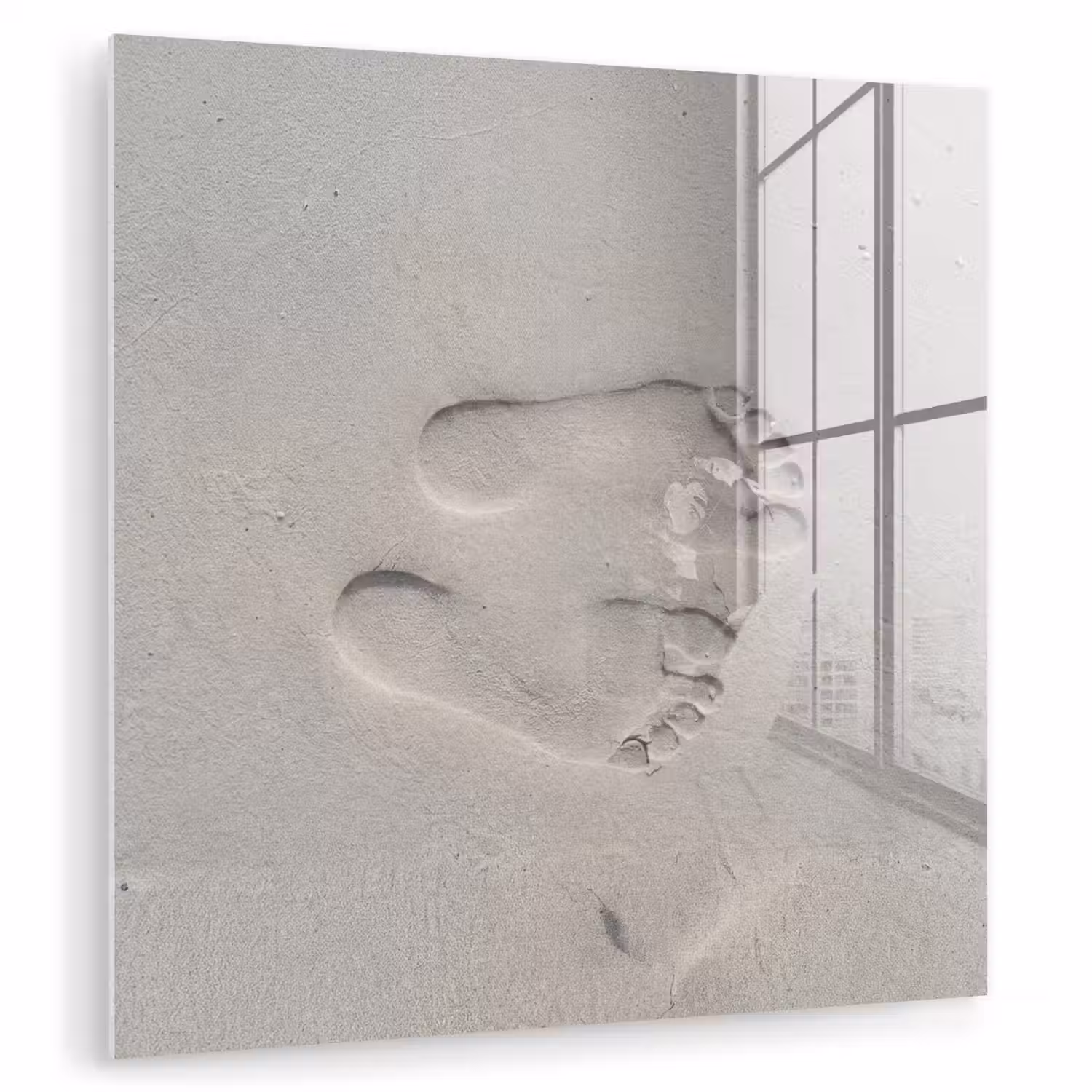Voeten - Afdrukken - Zand plexiglas 5mm klein -zzzproduct_nieuw