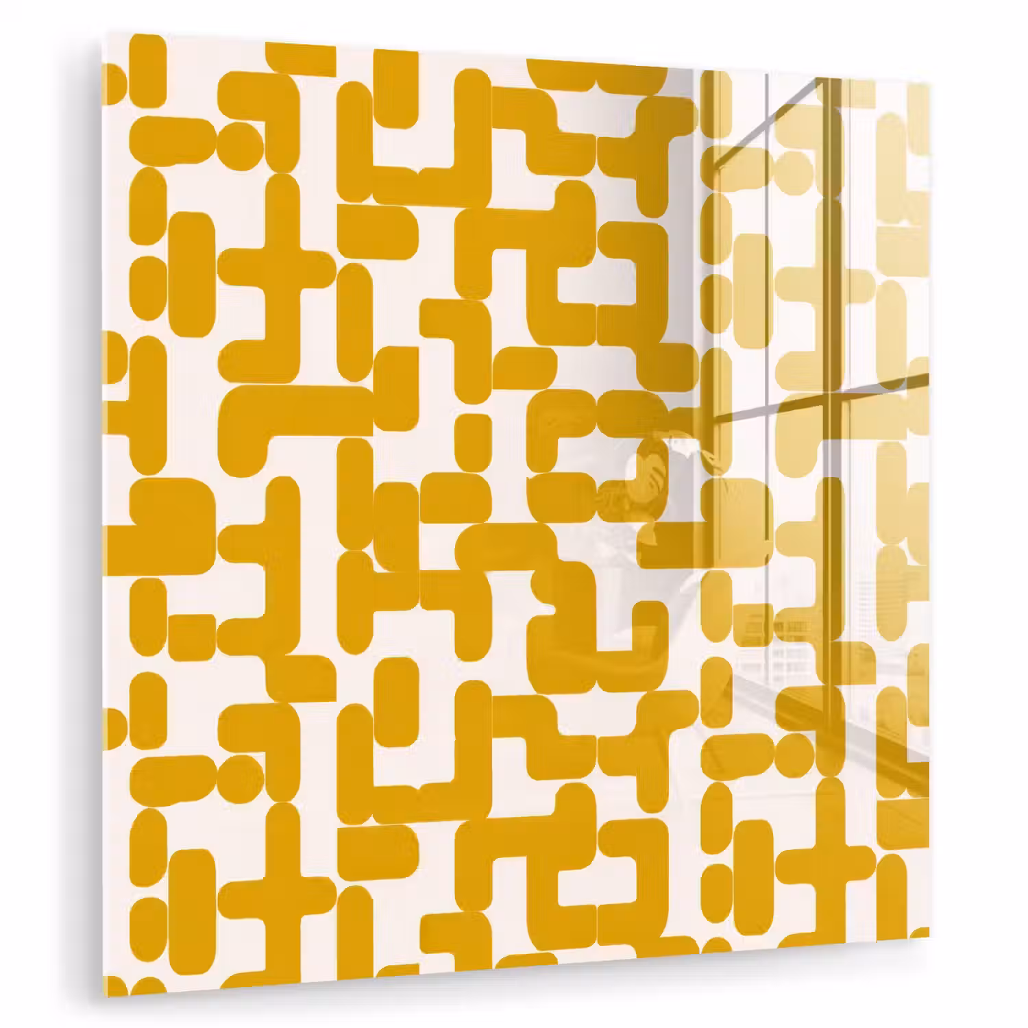 Geel - Beige - Patroon plexiglas 5mm klein 11 -zzzproduct_nieuw