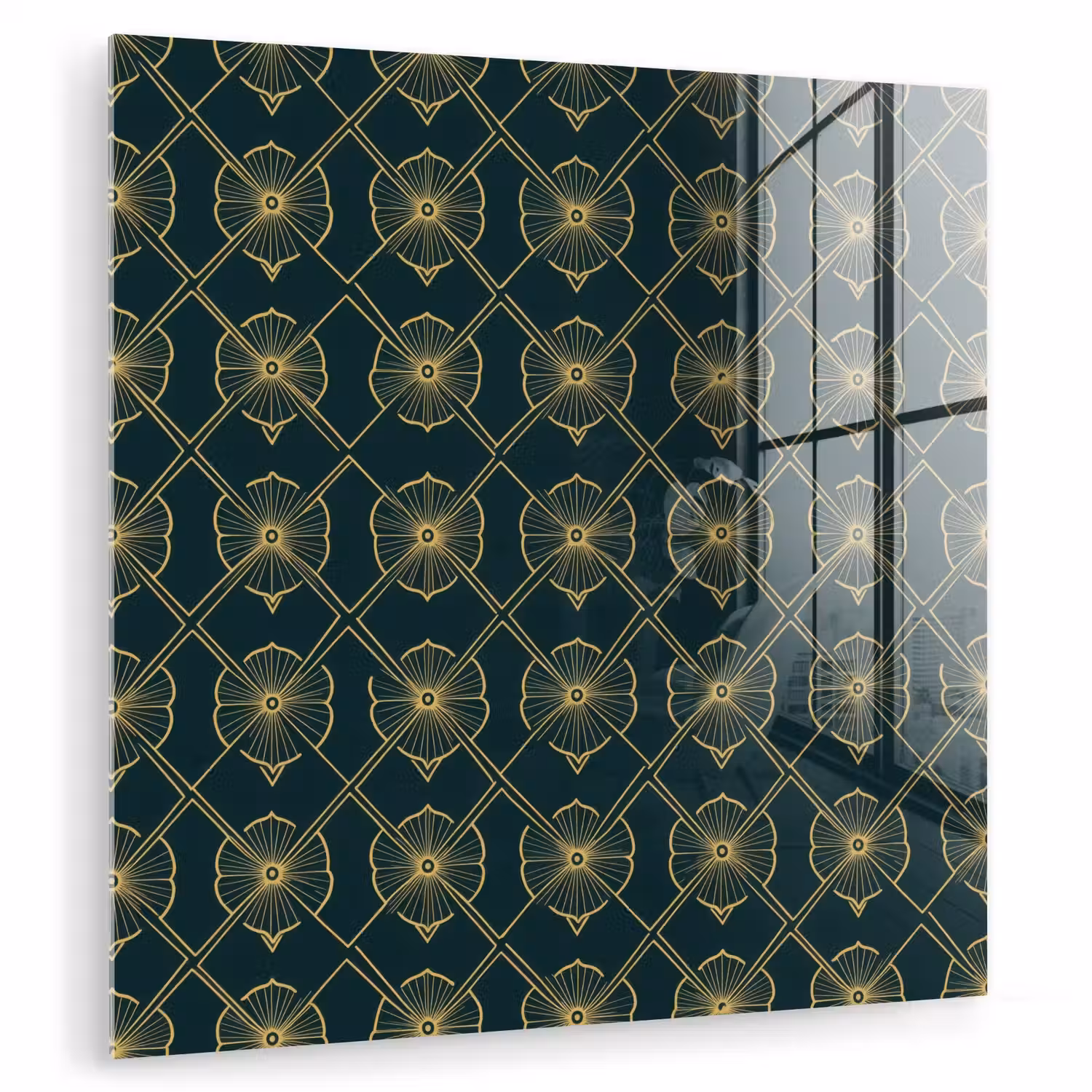 Geometrisch - Elegant - Groen plexiglas 5mm klein 11 -zzzproduct_nieuw