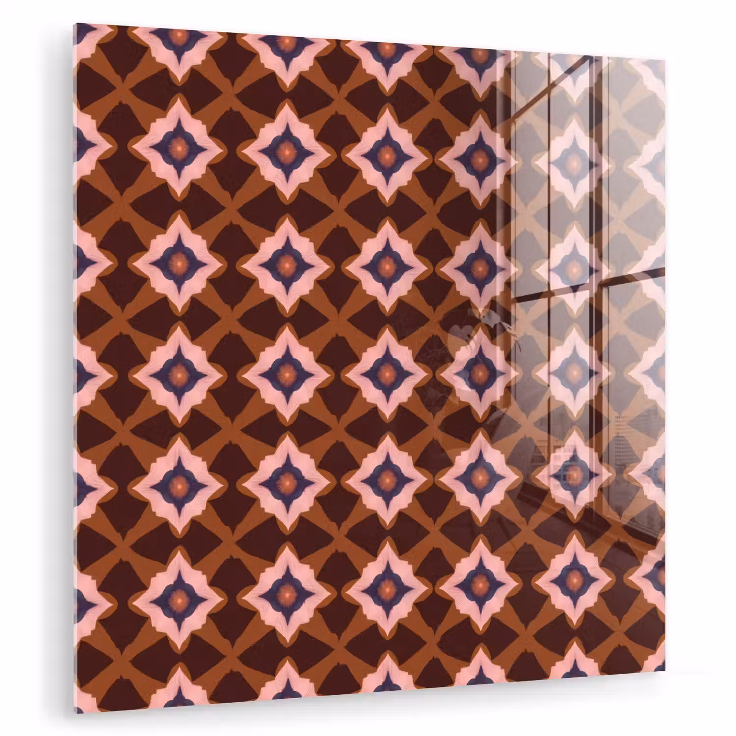 Geometrisch - Sierlijk - Bruin plexiglas 5mm klein 11 -zzzproduct_nieuw