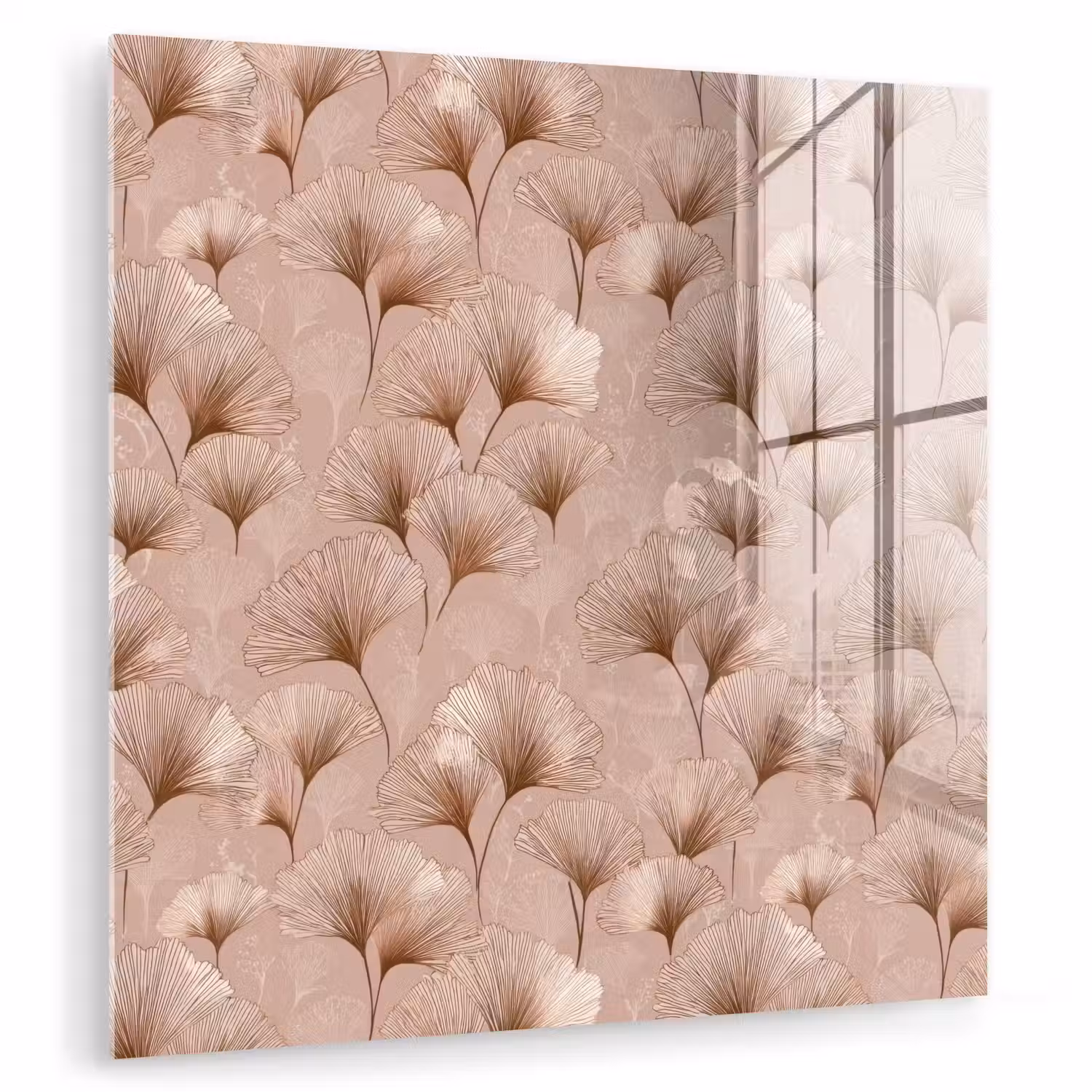 Ginkgo - Patroon - Roze plexiglas 5mm klein 11 -zzzproduct_nieuw