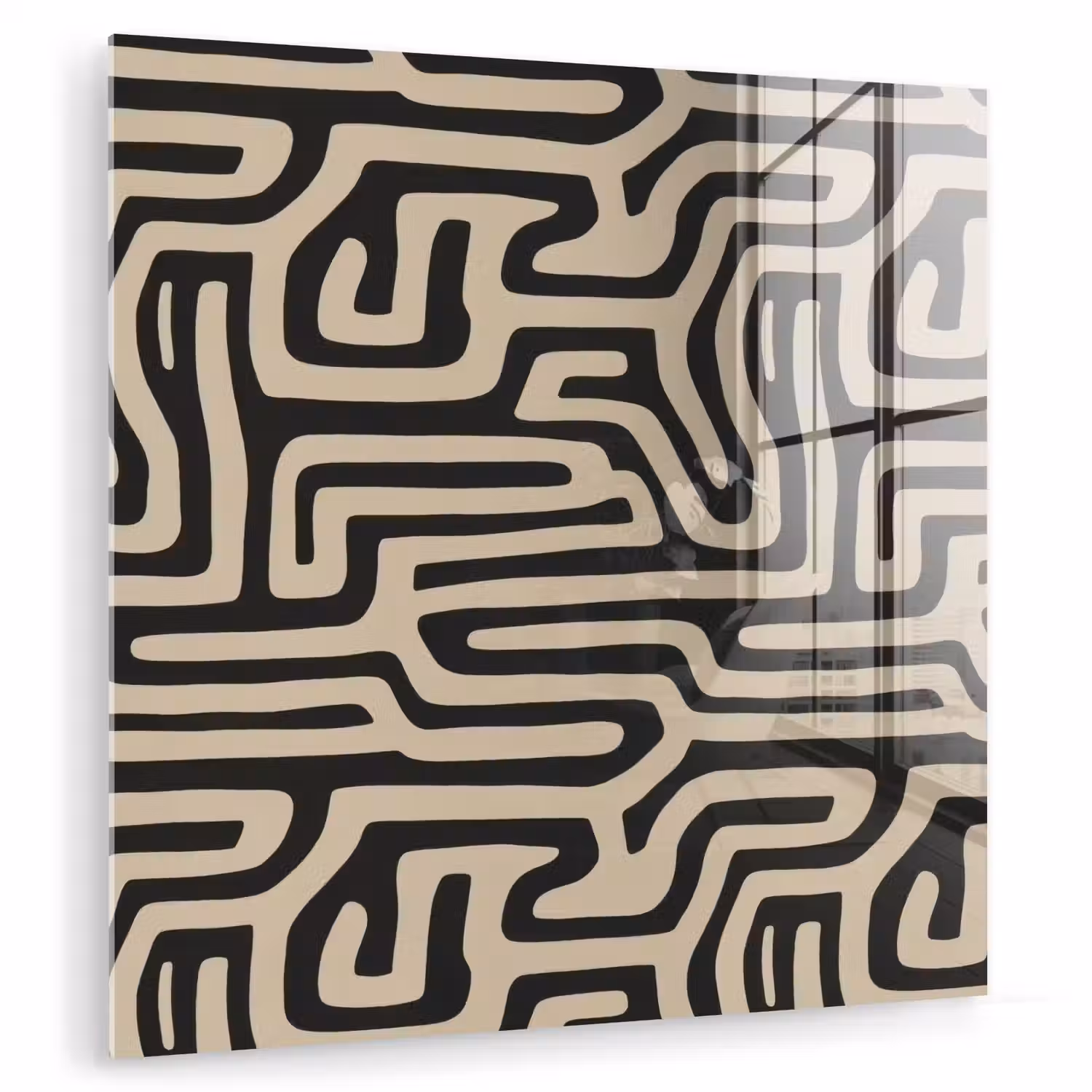 Grafisch - Lijnen - Zwart plexiglas 5mm klein 11 -zzzproduct_nieuw