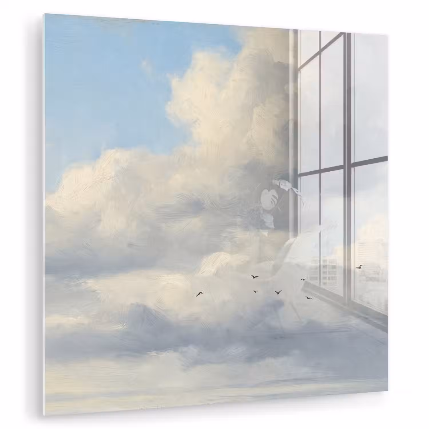 Lucht - Wolken - Natuur - Klassiek - Blauw plexiglas 5mm klein -zzzproduct_nieuw