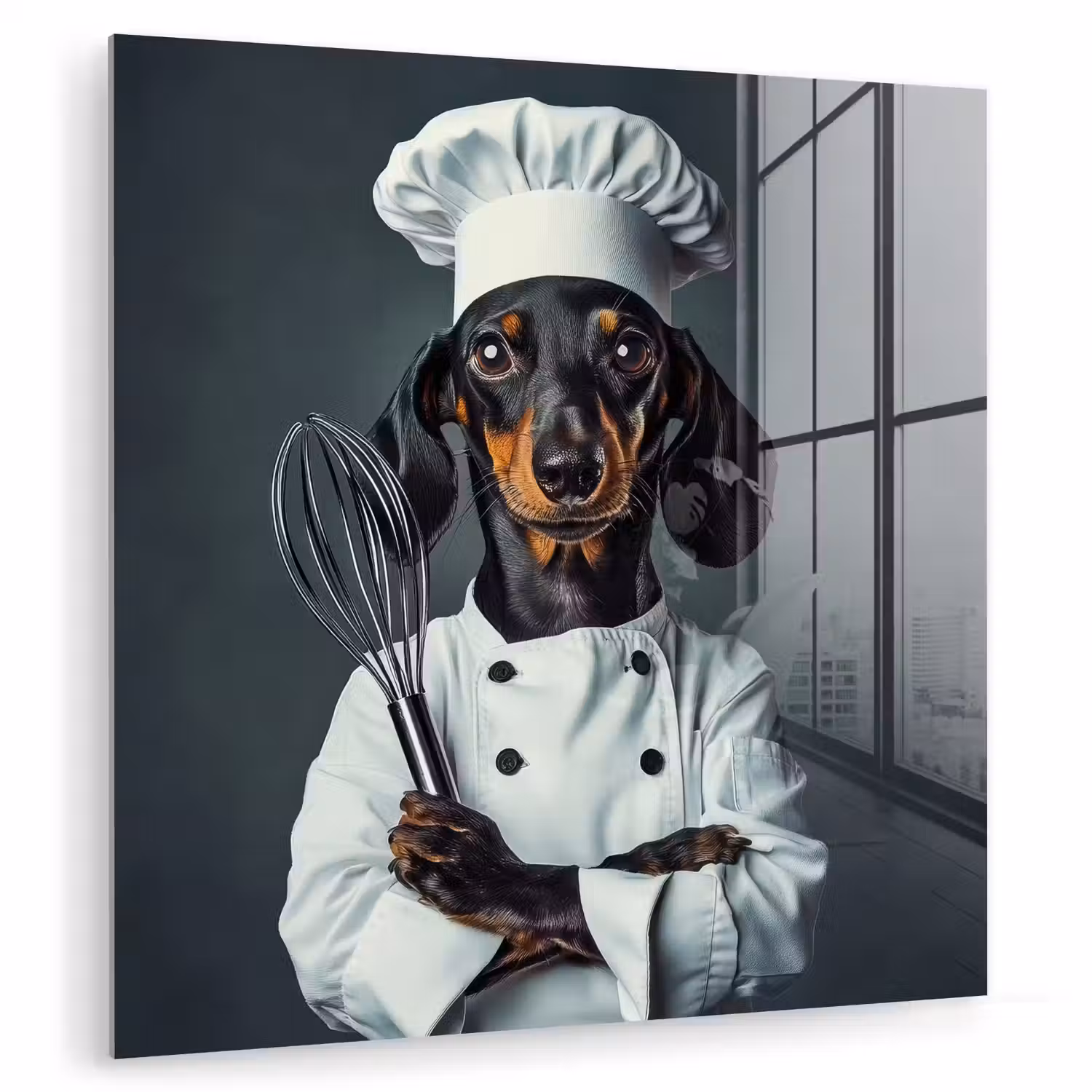 Hond - Garde - Kok plexiglas 5mm klein -zzzproduct_nieuw