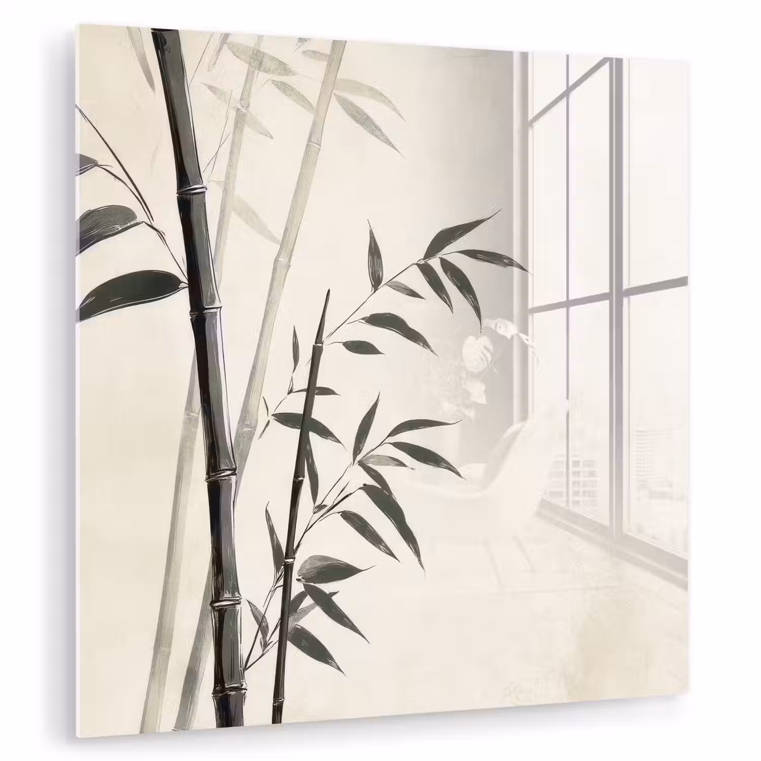 Japandi - Bamboe - Beige plexiglas 5mm klein -zzzproduct_nieuw