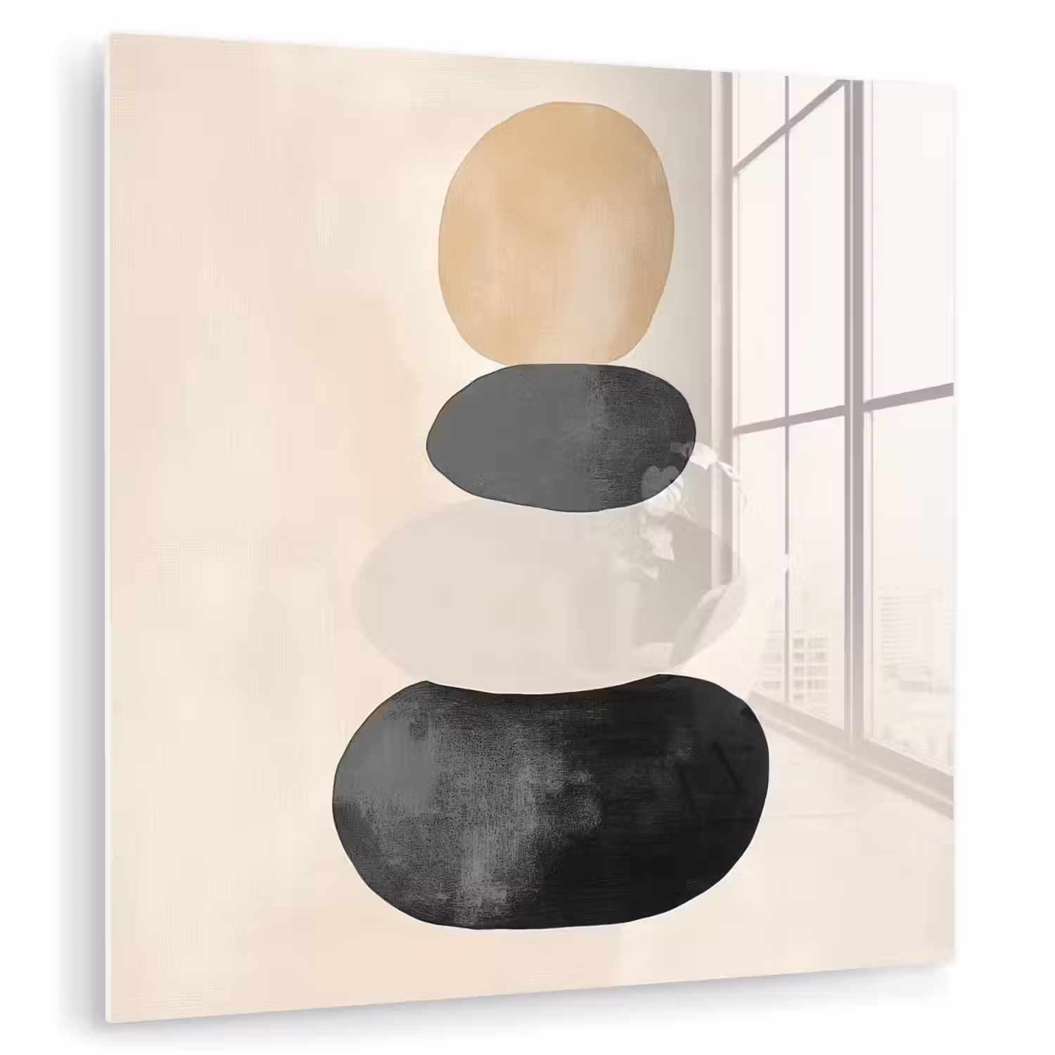 Japandi - Wabi sabi - Beige plexiglas 5mm klein -zzzproduct_nieuw