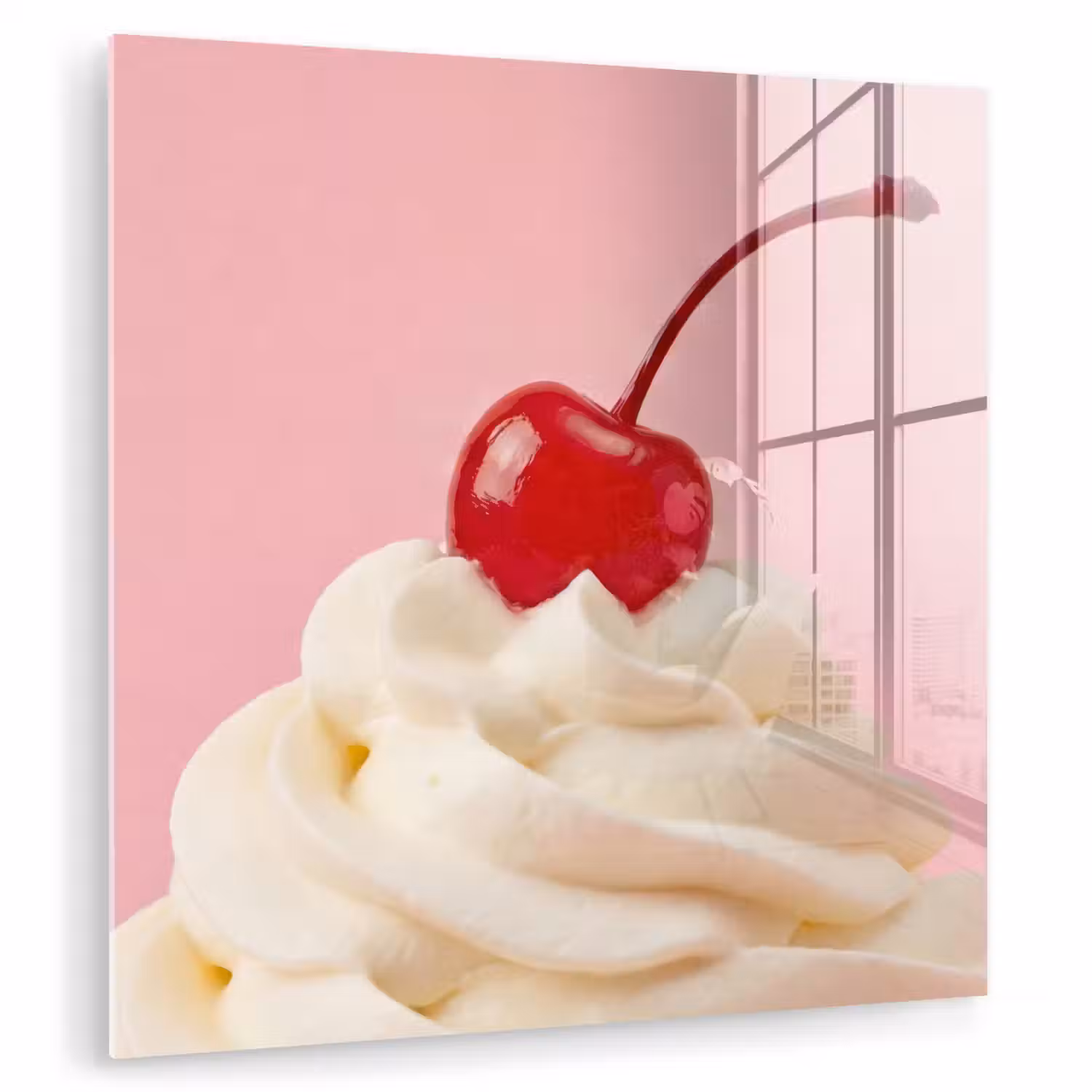 Kers - Slagroom - Roze plexiglas 5mm klein -zzzproduct_nieuw