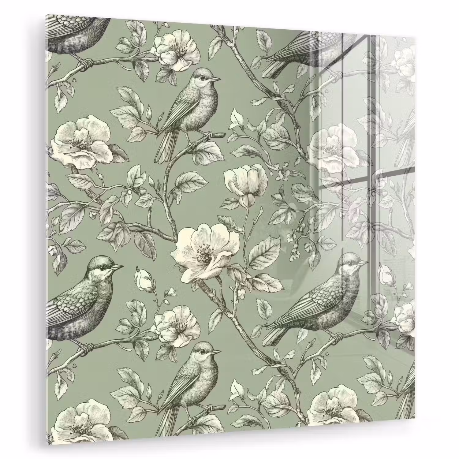 Klassiek - Botanisch - Groen plexiglas 5mm klein 11 -zzzproduct_nieuw