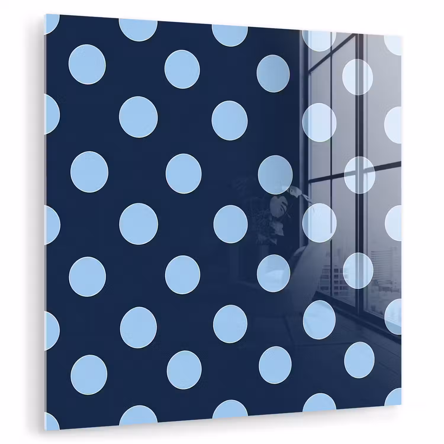 Klassiek - Dots - Blauw plexiglas 5mm klein 11 -zzzproduct_nieuw