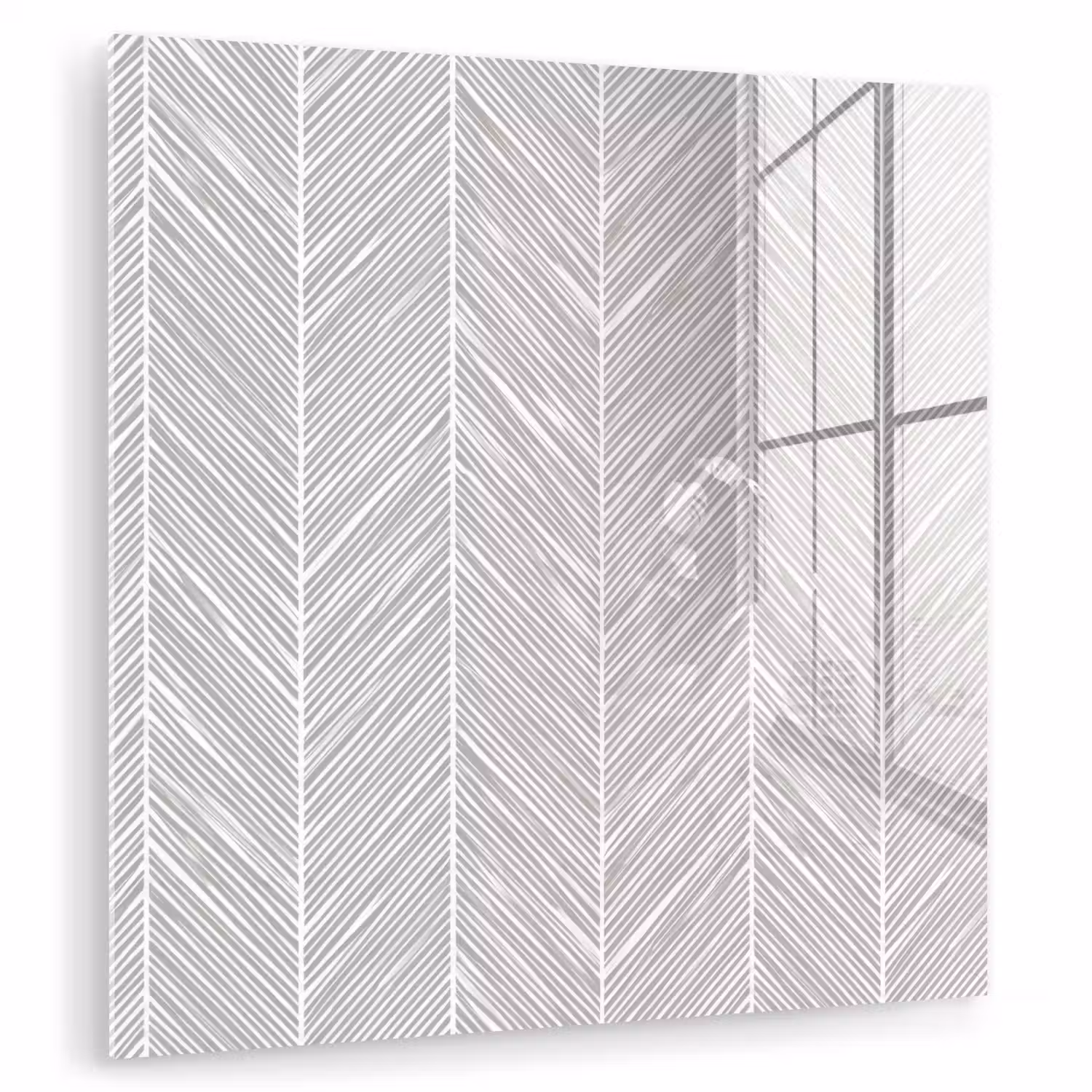 Klassiek - Visgraat - Grijs plexiglas 5mm klein 11 -zzzproduct_nieuw