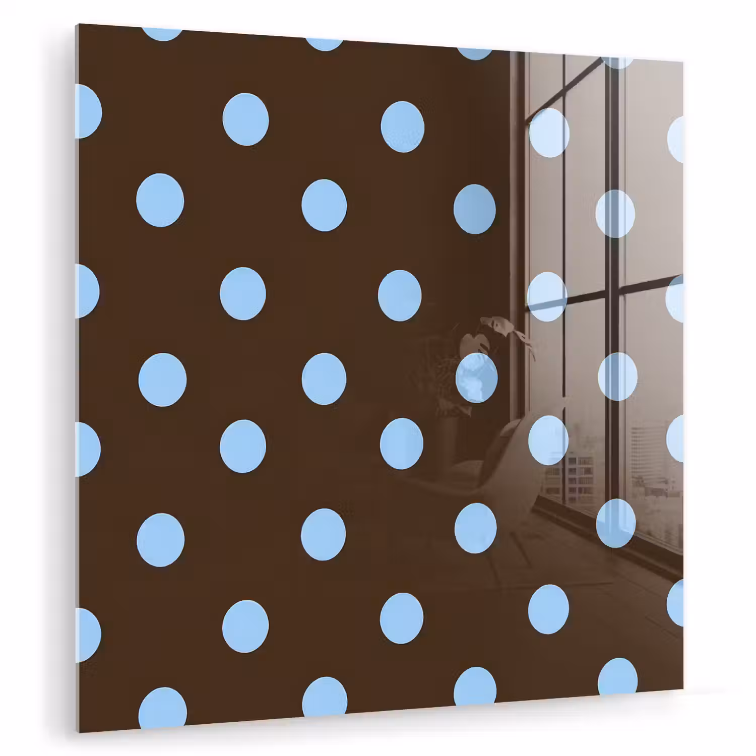 Klassiek - Stippen - Bruin plexiglas 5mm klein 11 -zzzproduct_nieuw