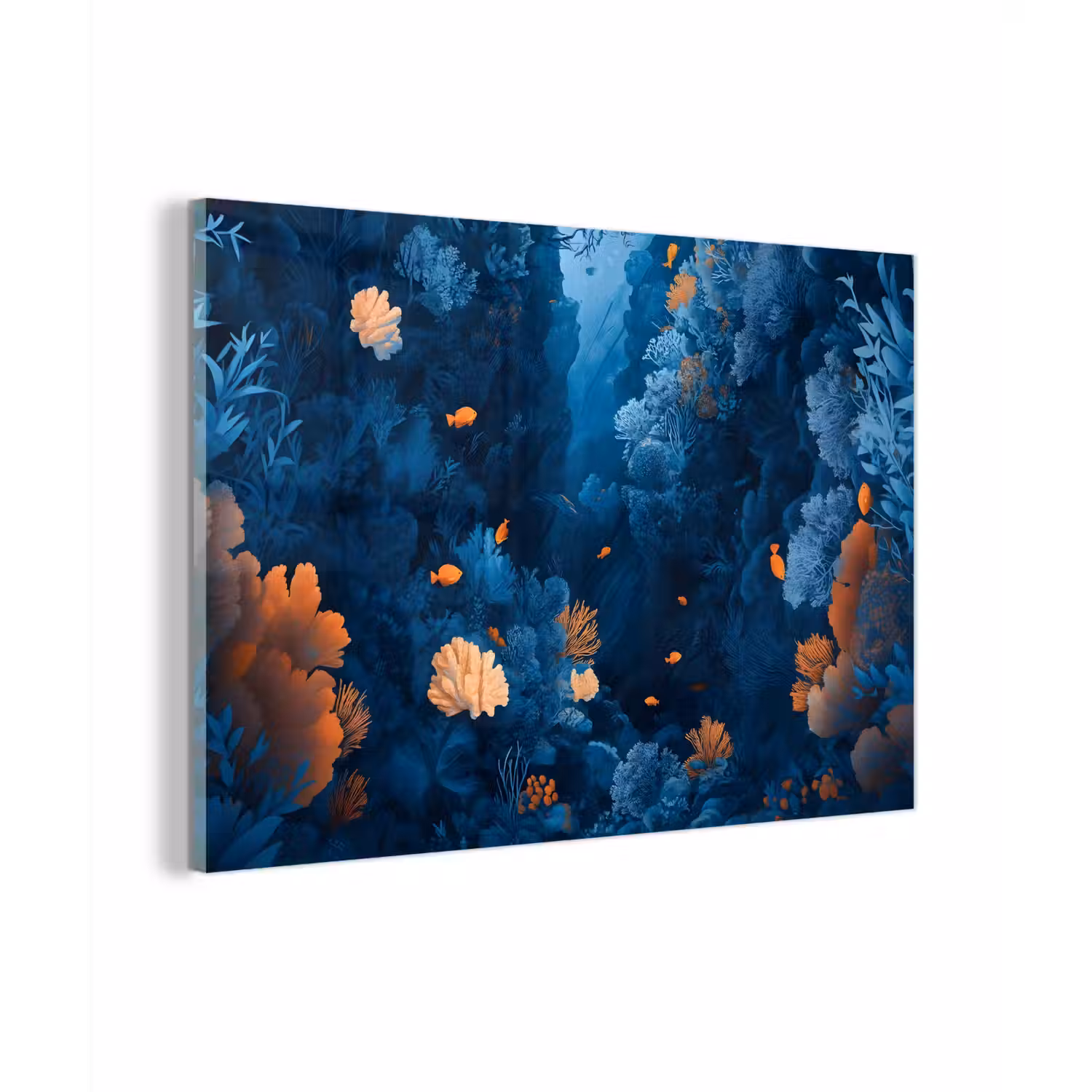 Koraalrif - Vissen - Oceaan - Blauw plexiglas 5mm klein -zzzproduct_nieuw